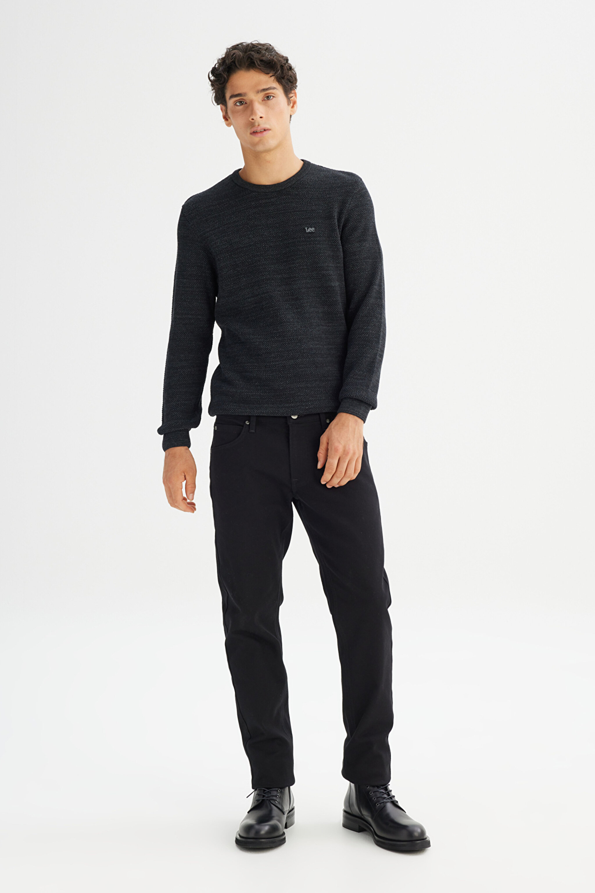 Pamuklu Straight Fit Cepli Esnek Kot Denim Jean Pantolon - Black-ML706HFAE