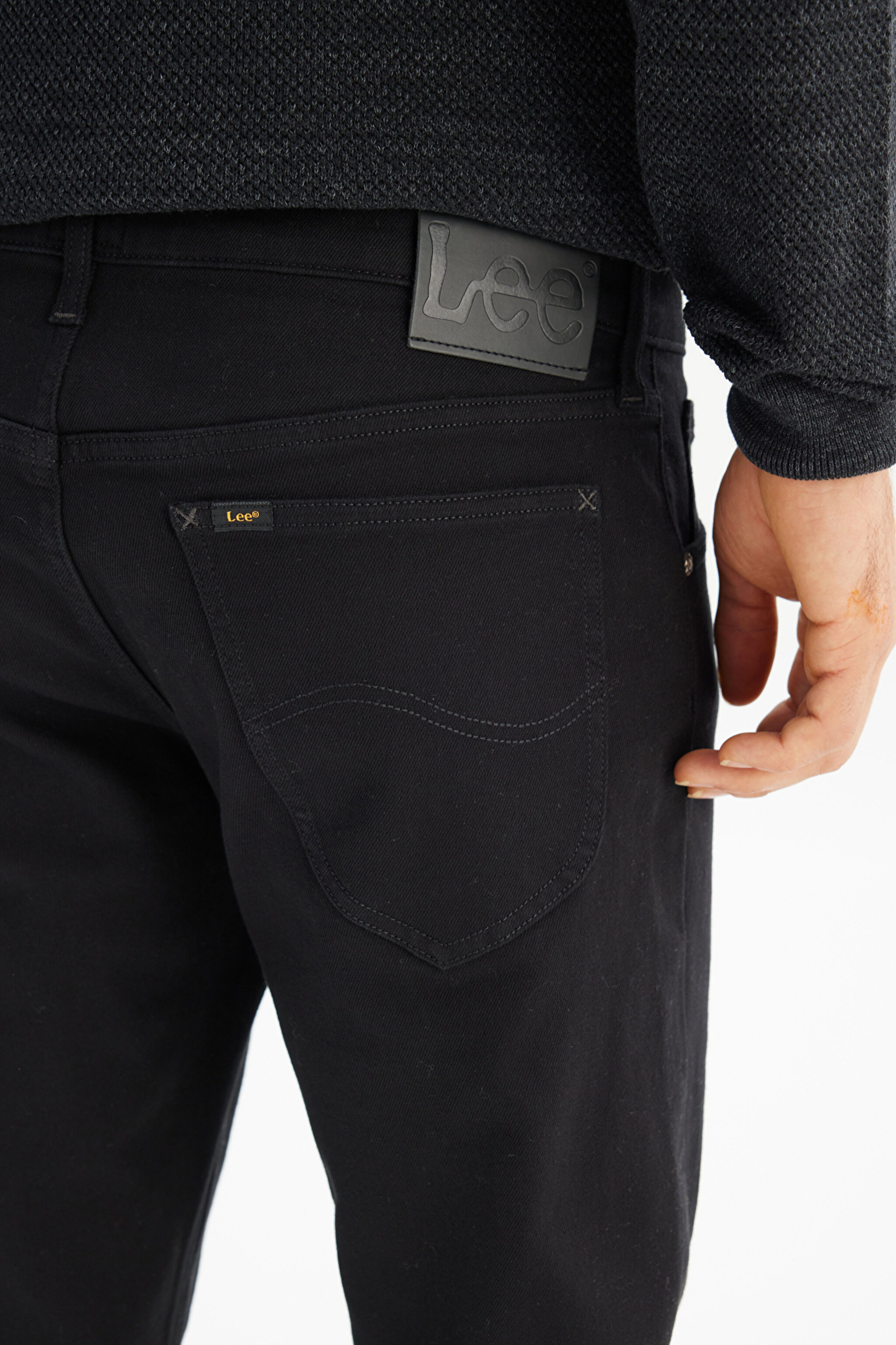 Pamuklu Straight Fit Cepli Esnek Kot Denim Jean Pantolon - Black-ML706HFAE (görsel 4)