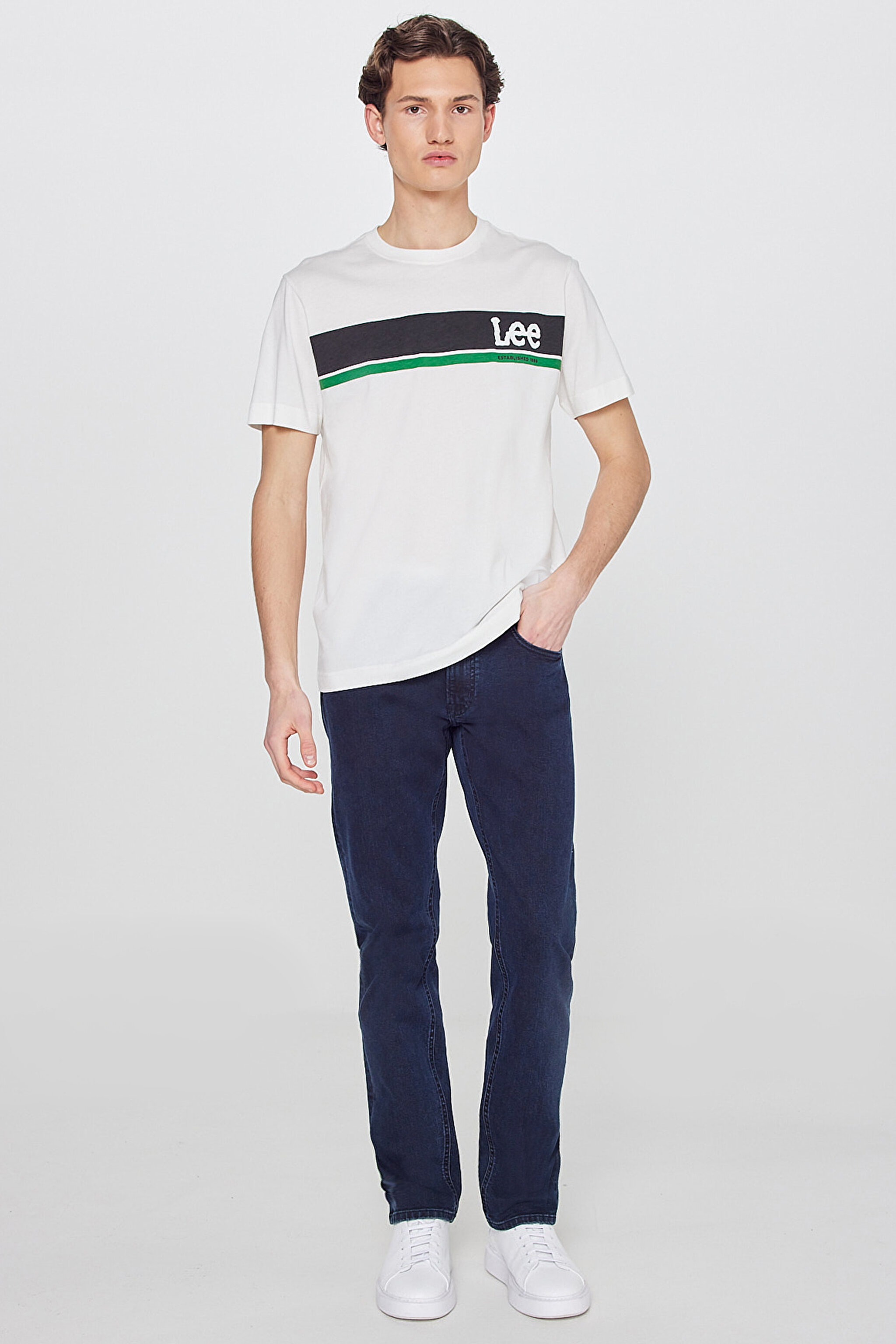 Daren Straight Fit Düz Kesim Normal Bel Pamuklu Esnek Jean Denim Pantolon - Night Shade-ML70700026CP (görsel 2)
