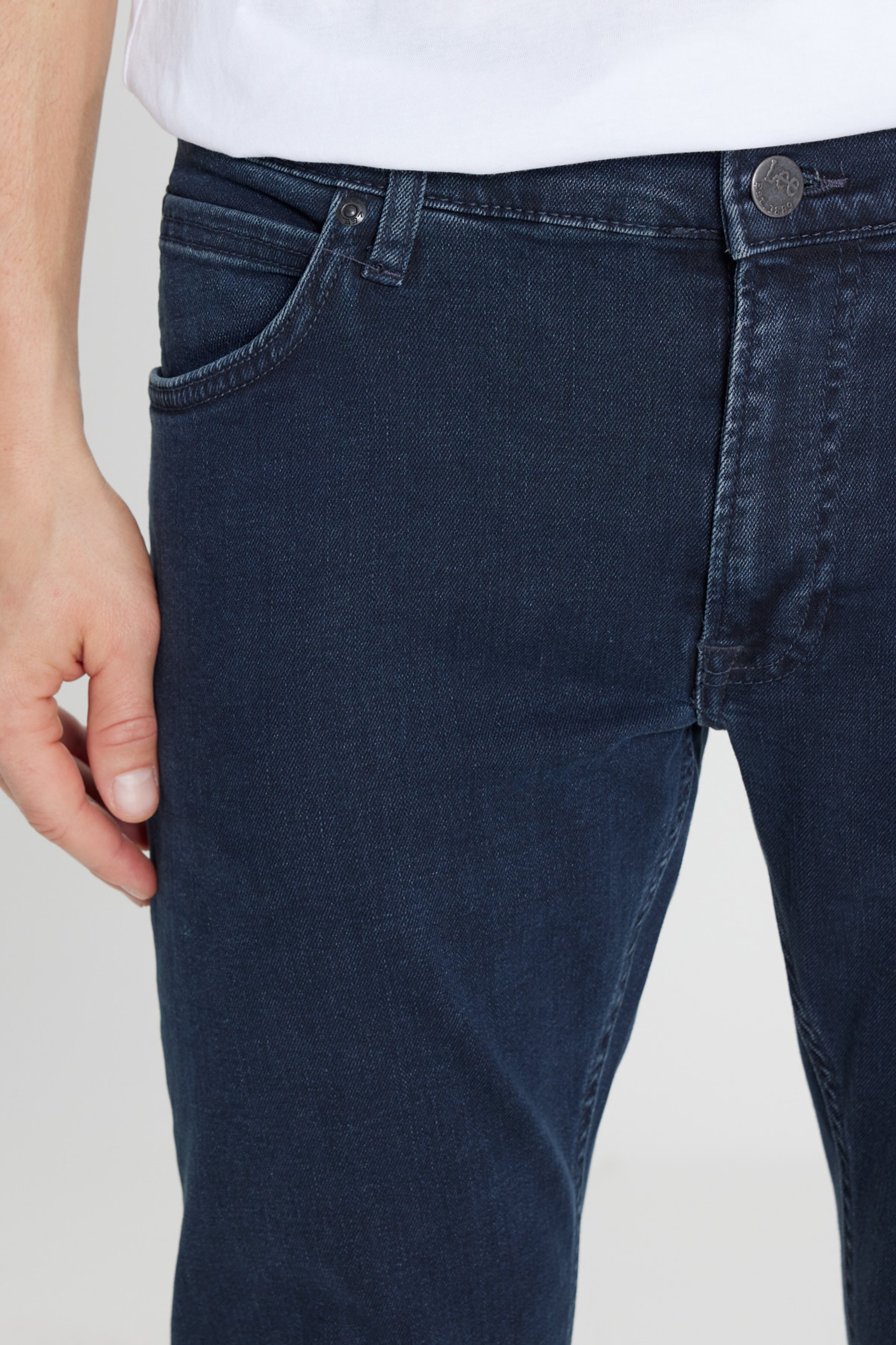 Daren Straight Fit Düz Kesim Normal Bel Pamuklu Esnek Siyah Jean Denim Pantolon - Night Shade-ML707030CP (görsel 4)