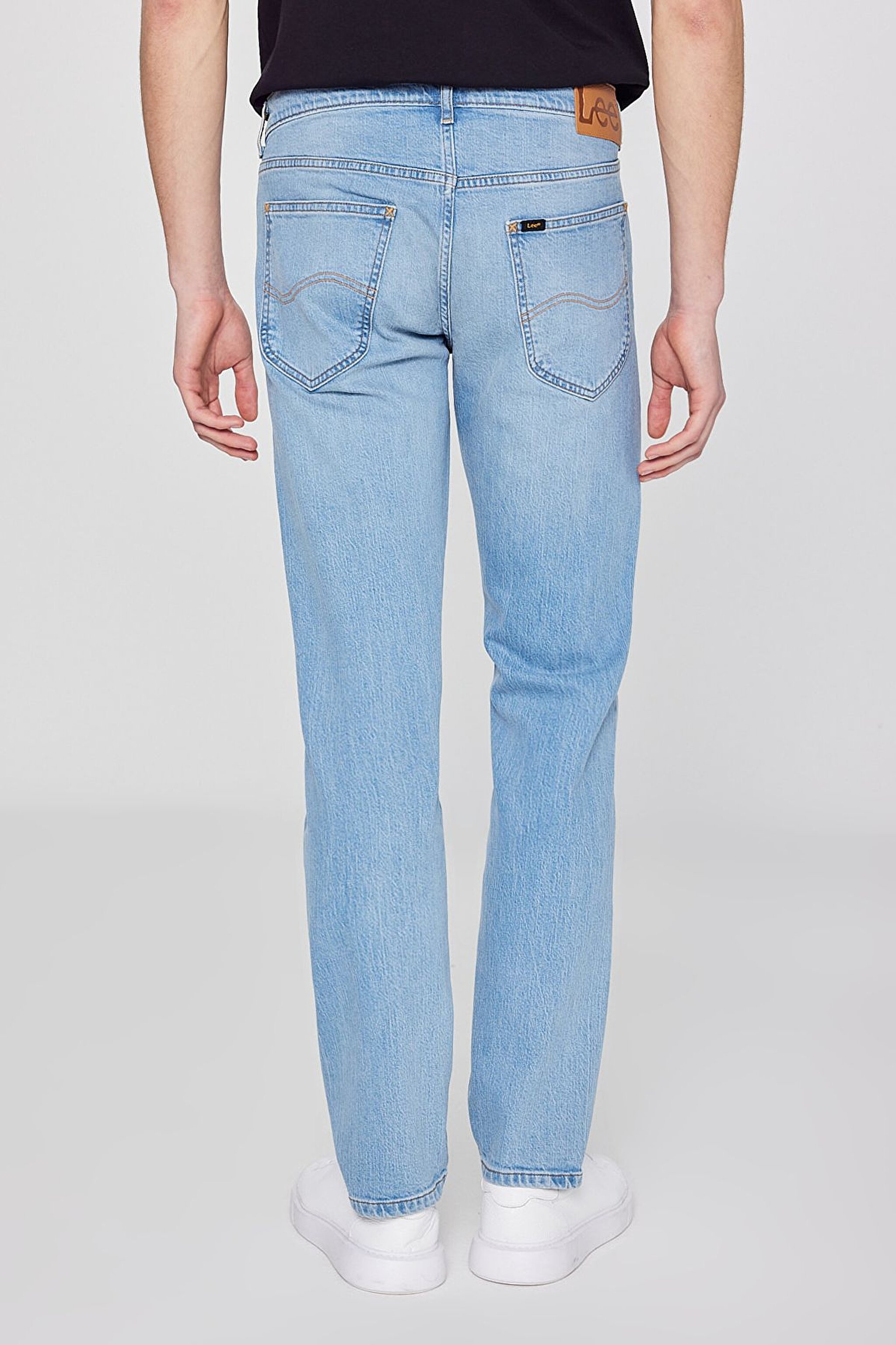 Straight Fit Normal Bel Denim Esnek Jean Kot Pantolon - Lt Used Marvin-ML707KNMB (görsel 4)