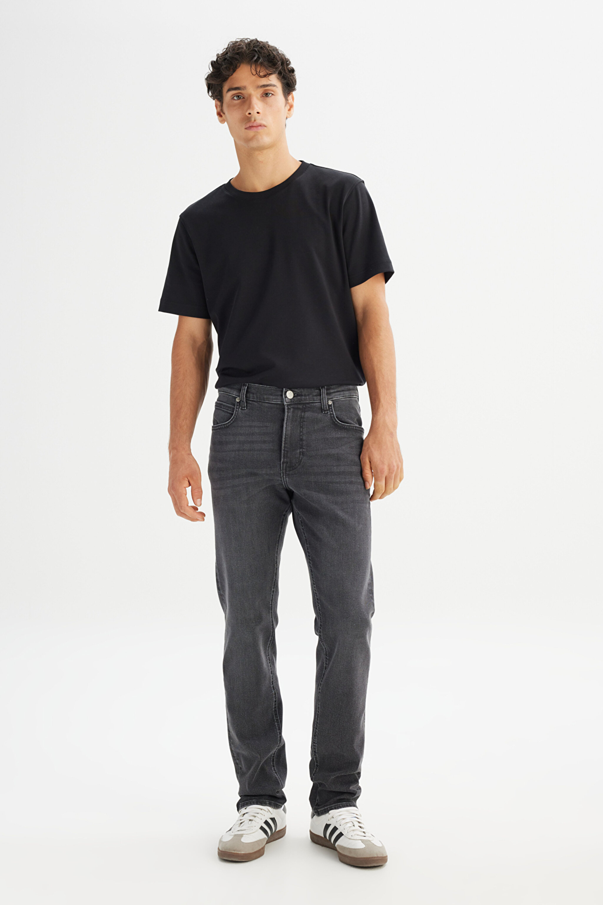 Pamuklu Staight Fit Normal Kesim Cepli Esnek Jean Kot Denim Pantolon