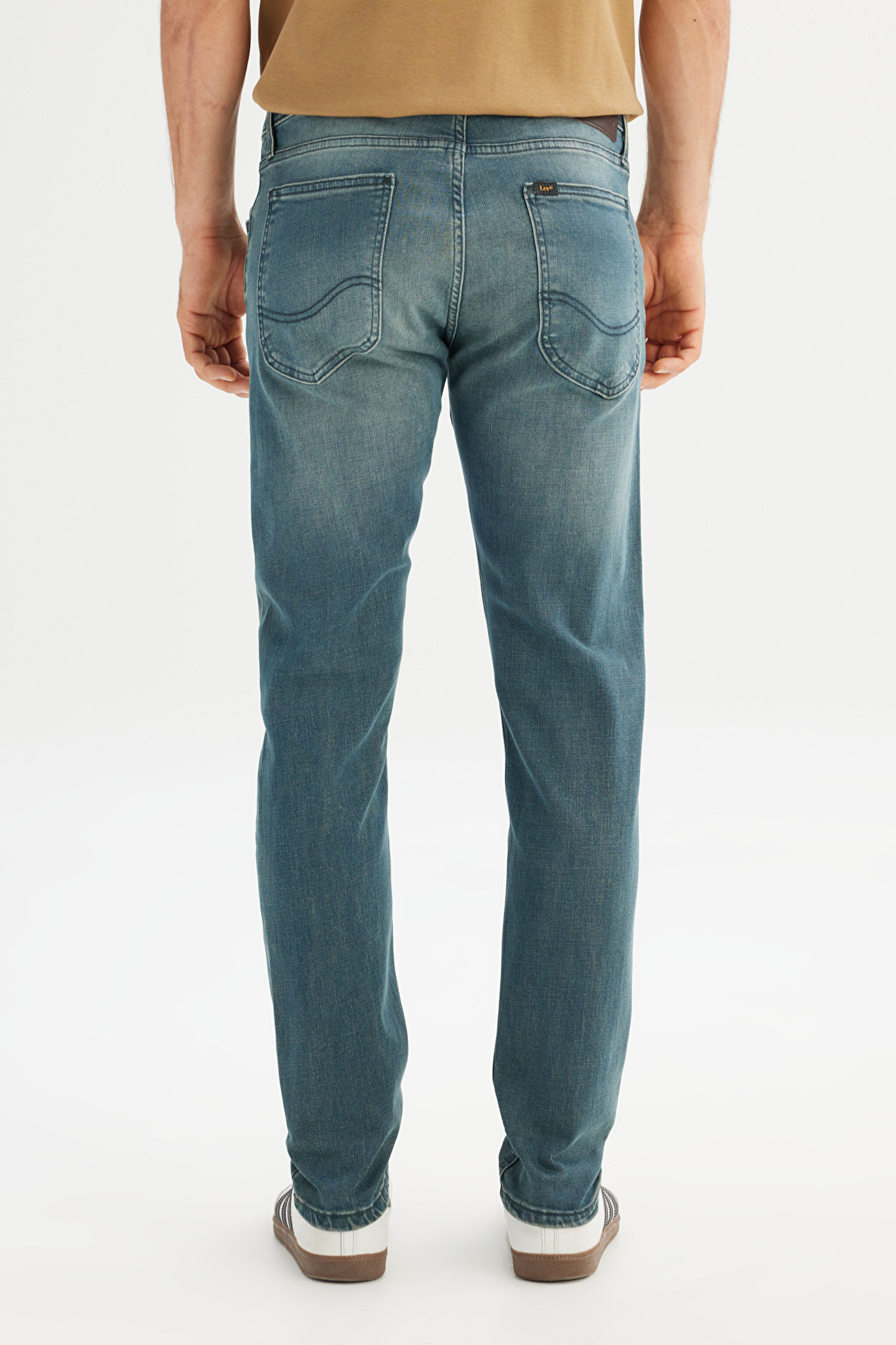 Pamuklu Slim Fit Dar Kesim Cepli Esnek Jean Denim Kot Pantolon - Stone-ML71909258 (görsel 5)