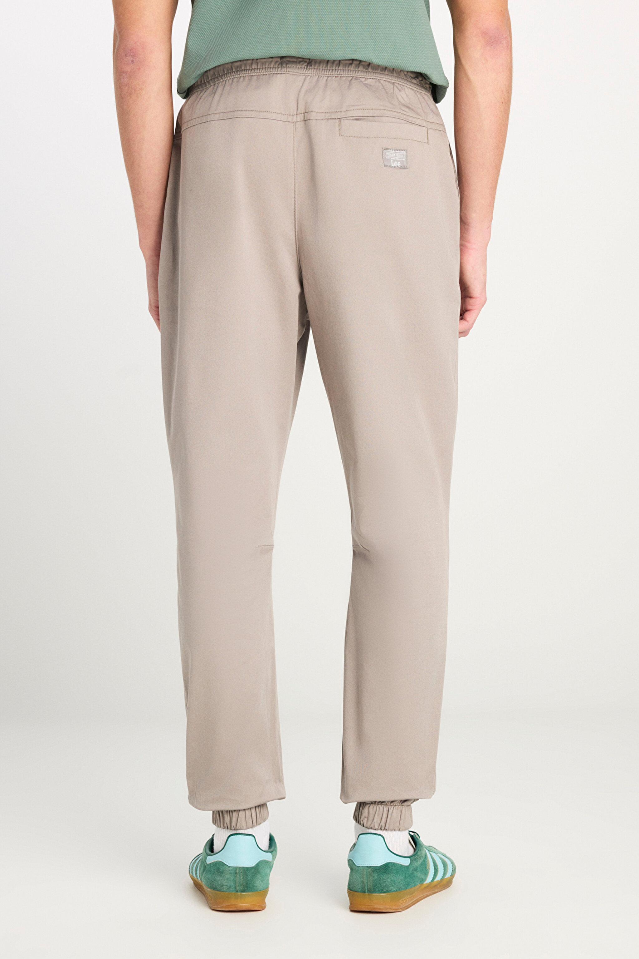 Regular Fit Normal Kesim Ribanalı Paça Pamuklu Gri Jogger Pantolon - Gray-MLM04008035 (görsel 4)