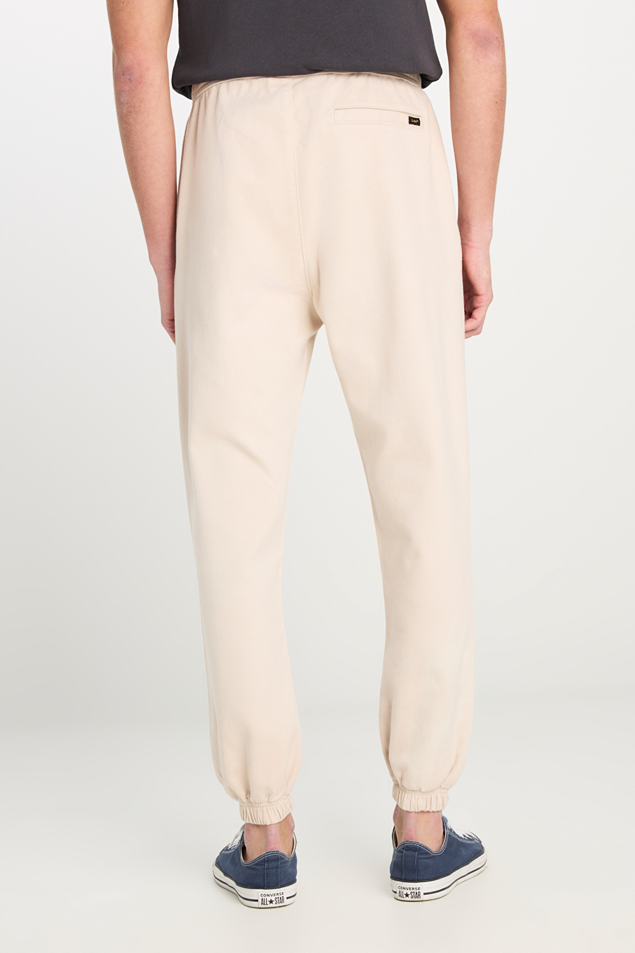 Regular Fit Normal Kesim Ribanalı Paça Taş Rengi Jogger Pantolon - Stone-MLM0400913 (görsel 4)