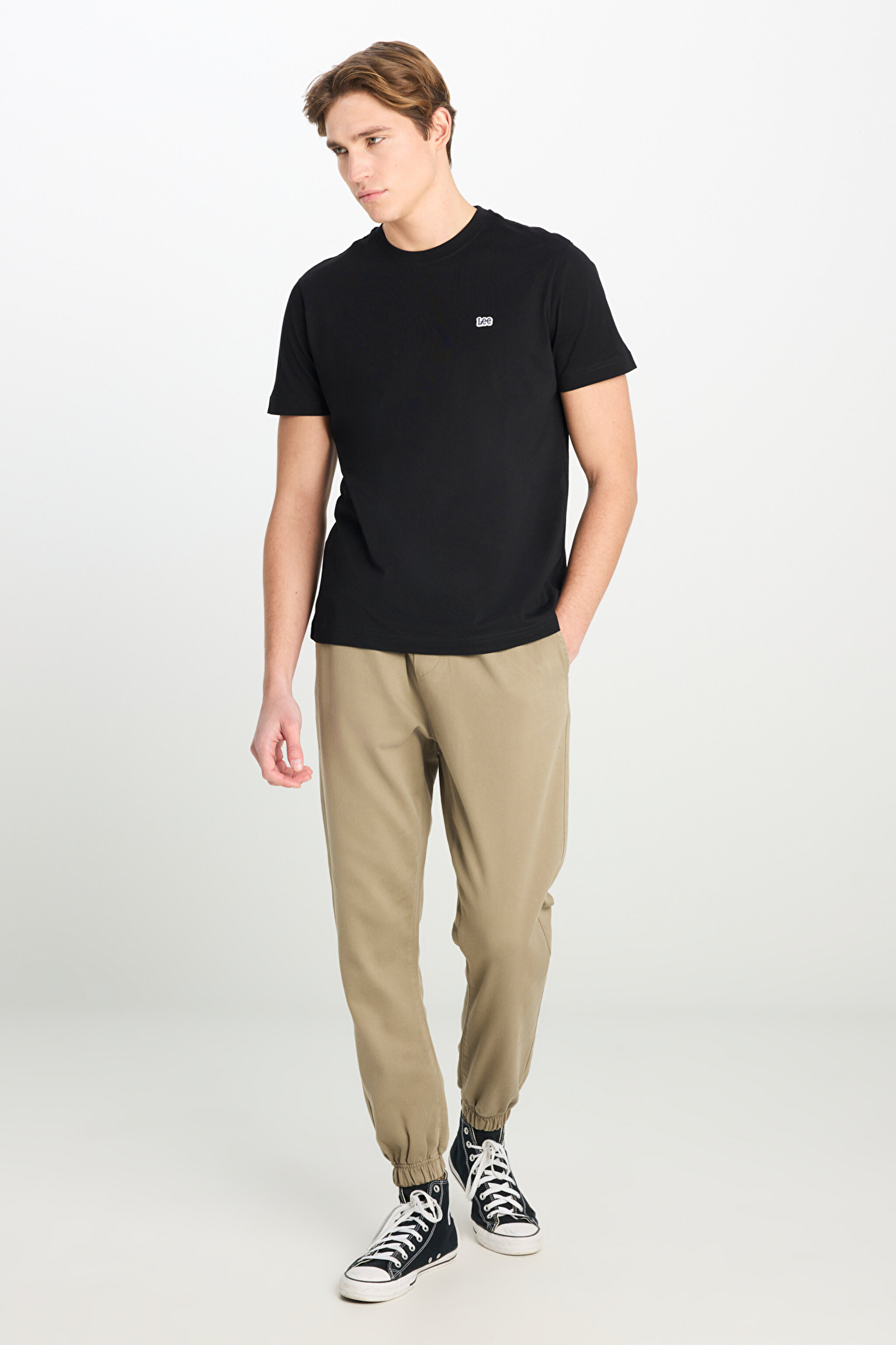 Regular Fit Normal Kesim Ribanalı Paça Açık Yeşil Jogger Pantolon