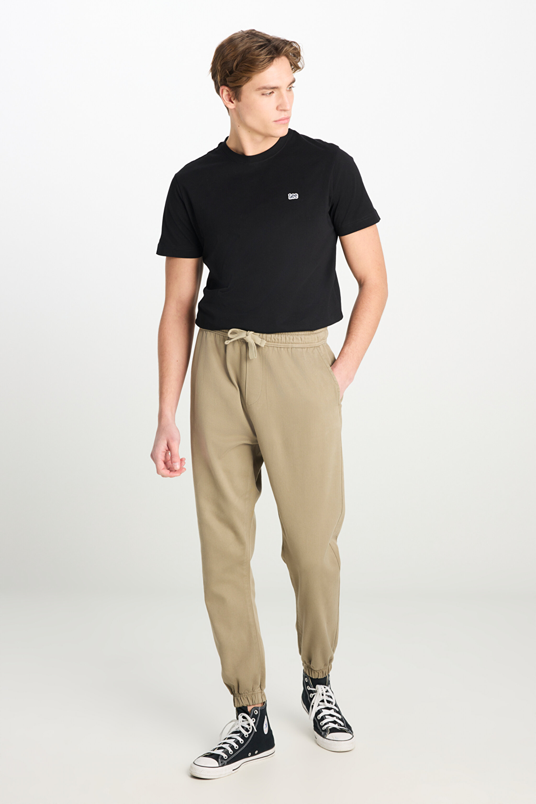 Regular Fit Normal Kesim Ribanalı Paça Açık Yeşil Jogger Pantolon - Light Green-MLM04009299 (görsel 3)