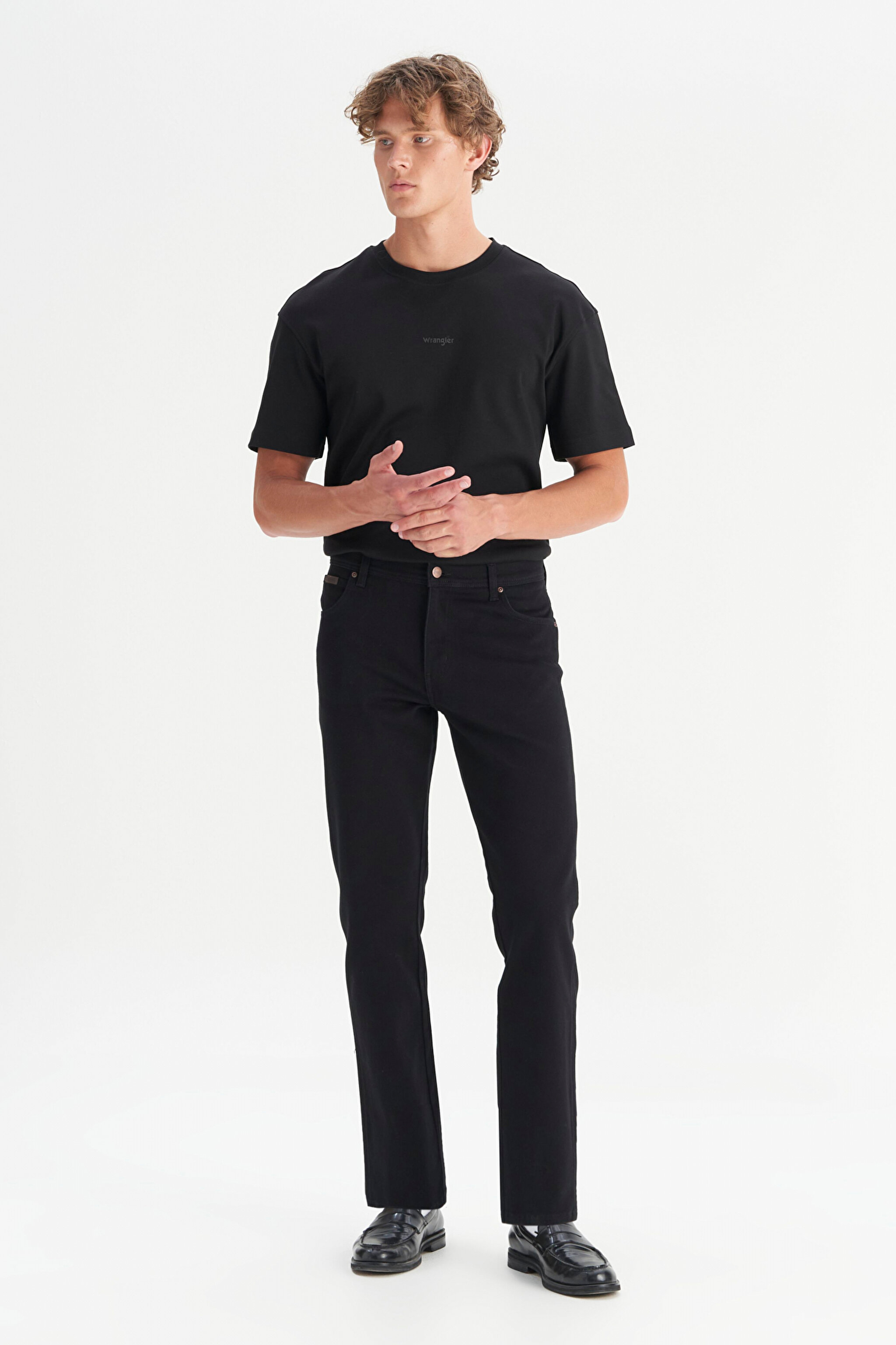Texas Pamuklu Regular Fit Normal Kesim Cepli Jean Kot Denim Pantolon - Black-MW12109004 (görsel 3)