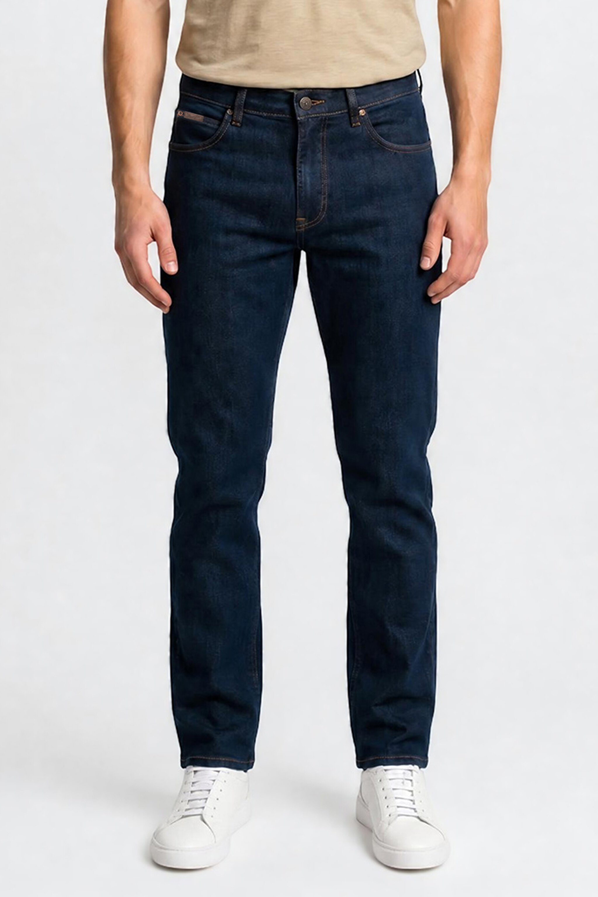 Pamuklu Straight Fit Cepli Esnek Jean Kot Denim Pantolon - Black-MW12175001 (görsel 2)