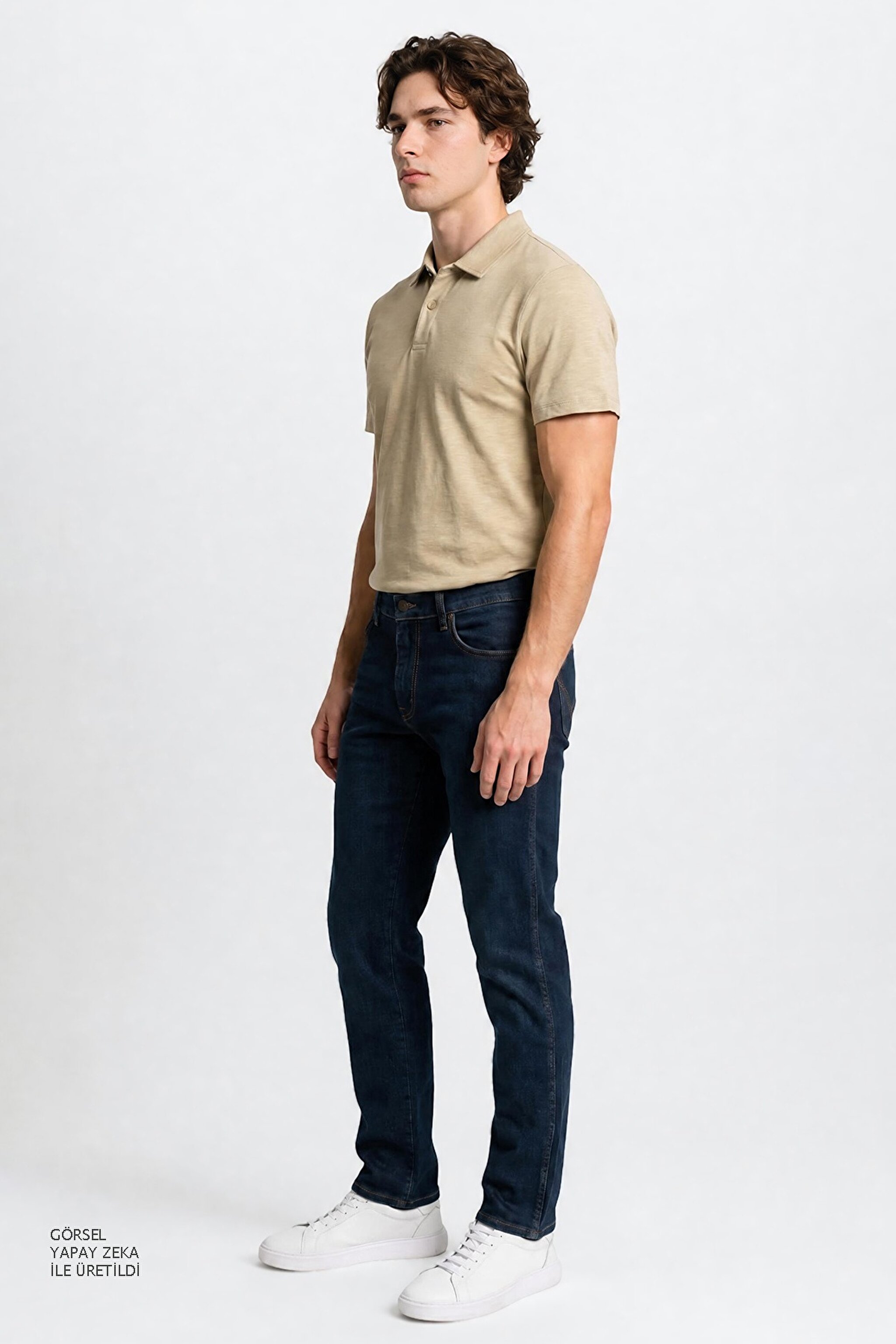 Pamuklu Straight Fit Cepli Esnek Jean Kot Denim Pantolon - Black-MW12175001 (görsel 3)