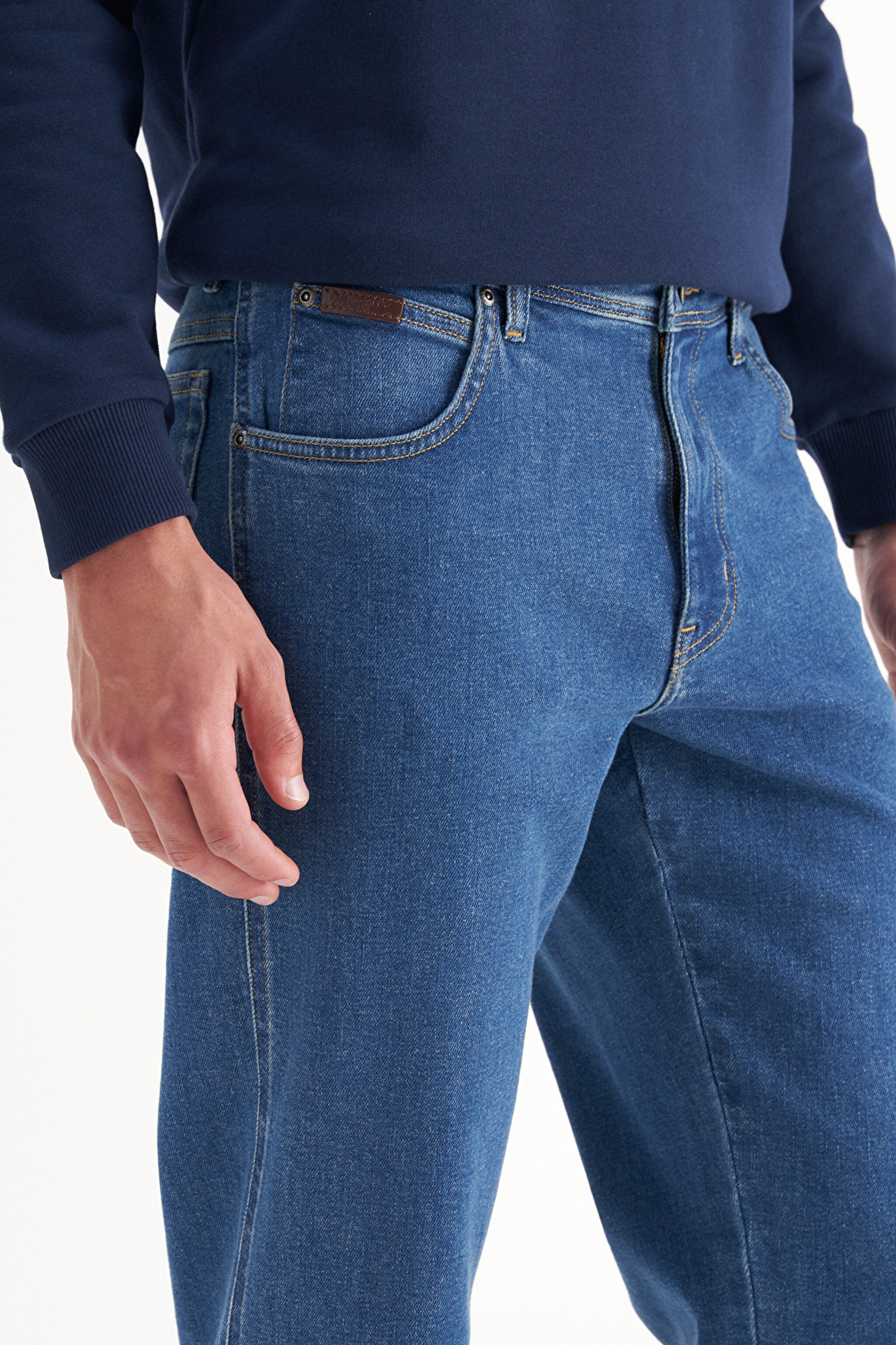 【人気盤】Steady & Co. 春夏秋冬 12inch WQJL-201 Texas Pamuklu Straight Fit Cepli Esnek Jean Kot Denim Pantolon