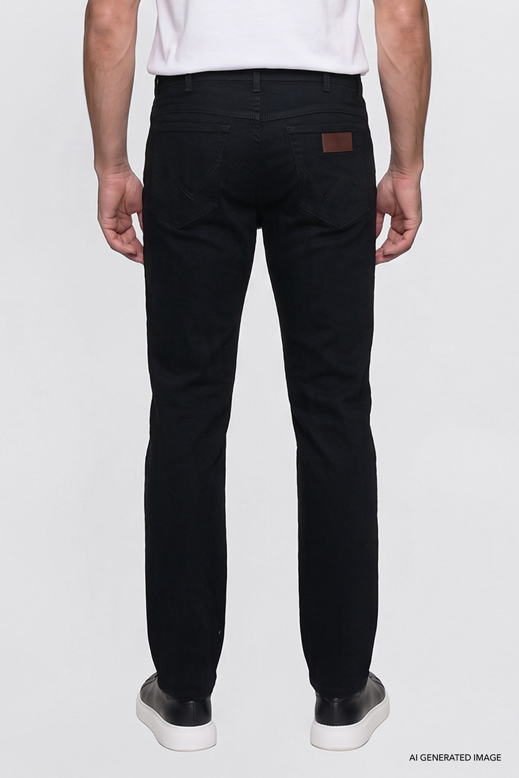 Texas Pamuklu Slim Fit Dar Kesim Cepli Esnek Jean Kot Denim Pantolon - Black-MW12S016100 (görsel 4)