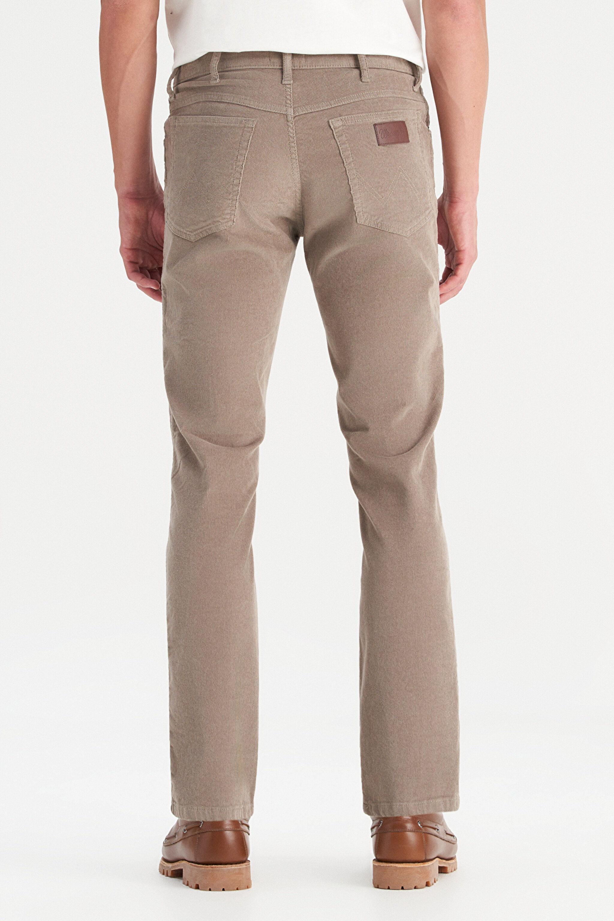 Pamuklu Texas Slim Fit Dar Kesim Cepli Esnek Kadife Pantolon - Brown-MW12SEC185 (görsel 5)