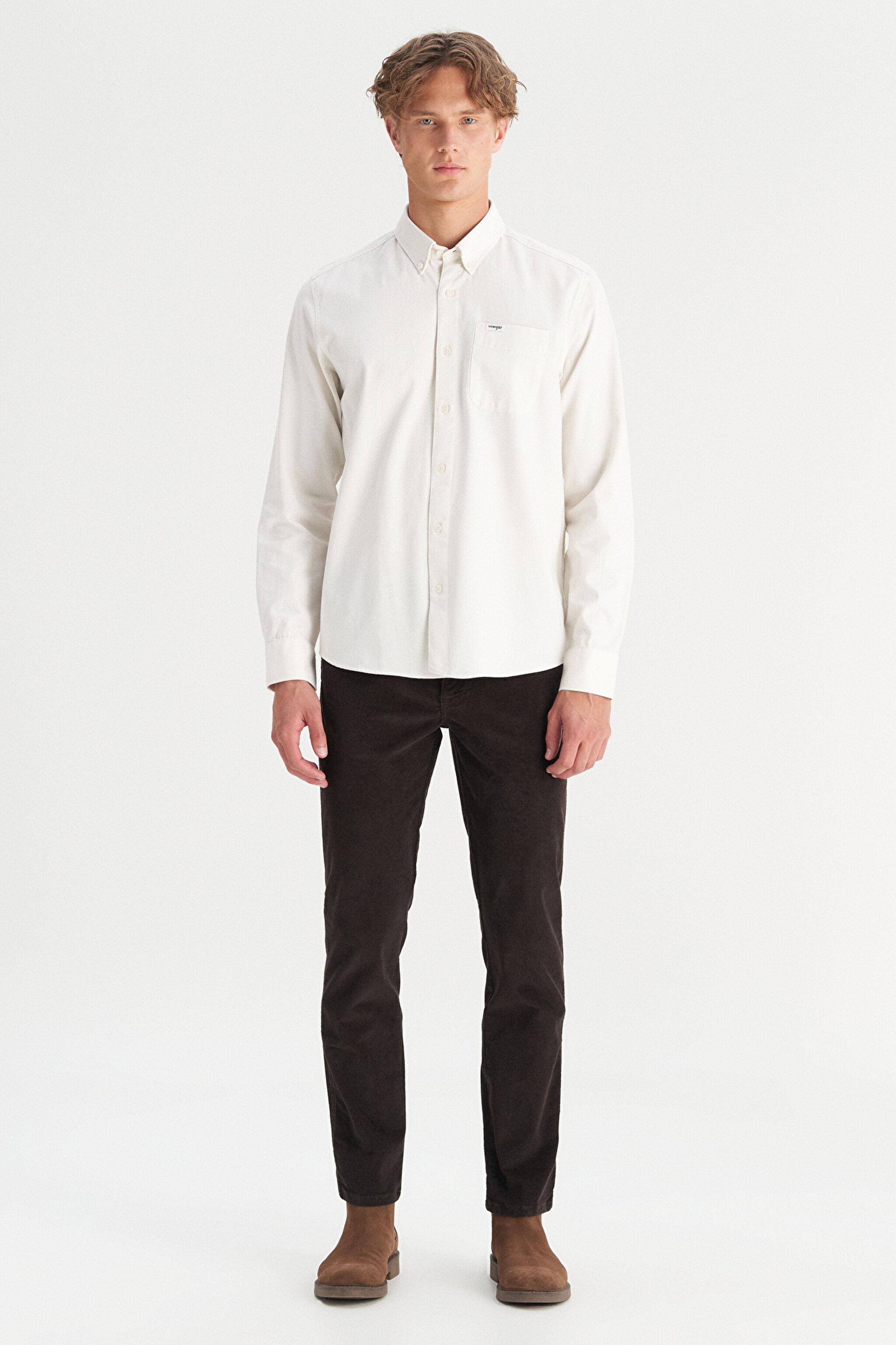 Pamuklu Texas Slim Fit Dar Kesim Cepli Esnek Kadife Pantolon - Coffee Bean-MW12SECH31 (görsel 3)
