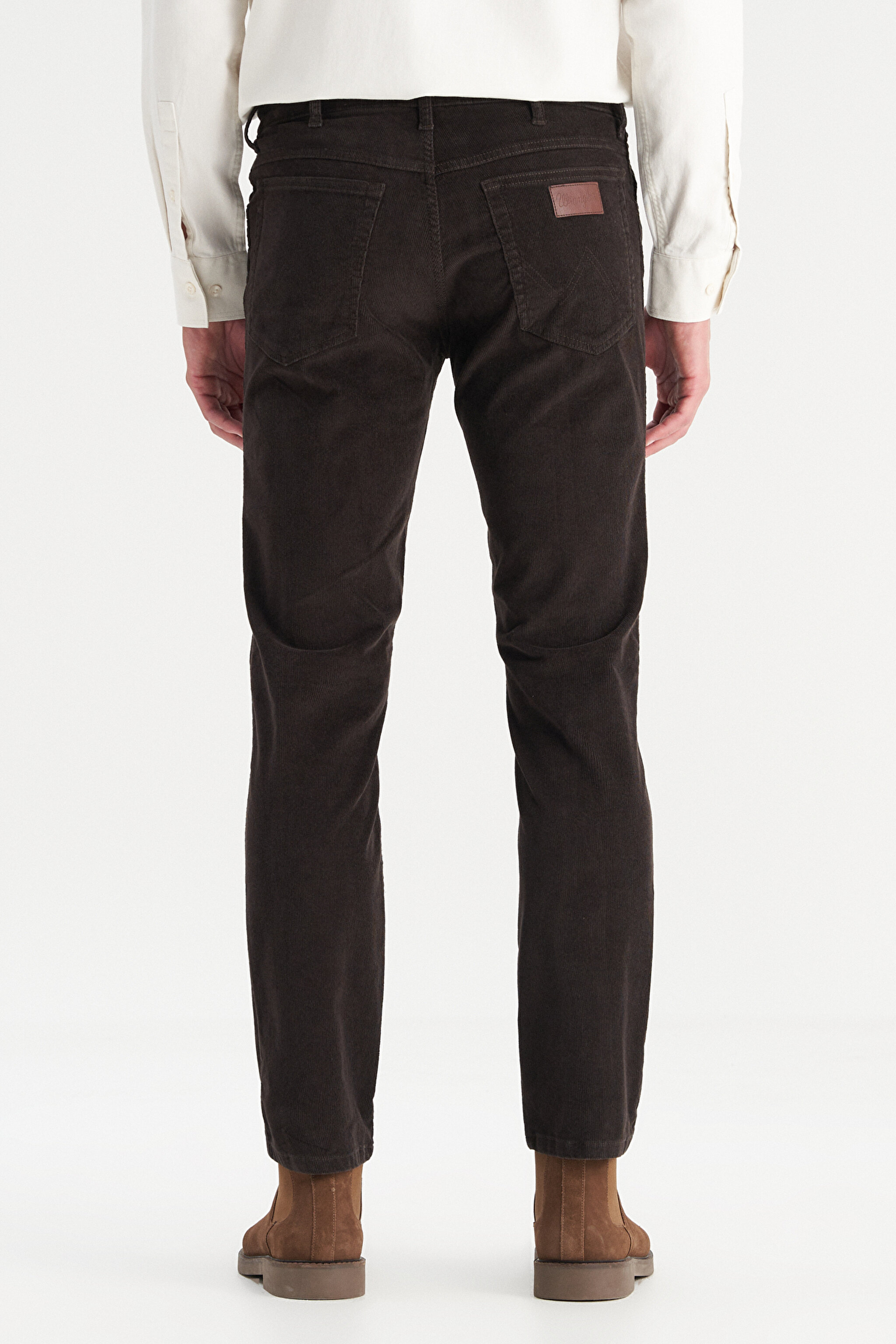Pamuklu Texas Slim Fit Dar Kesim Cepli Esnek Kadife Pantolon - Coffee Bean-MW12SECH31 (görsel 5)