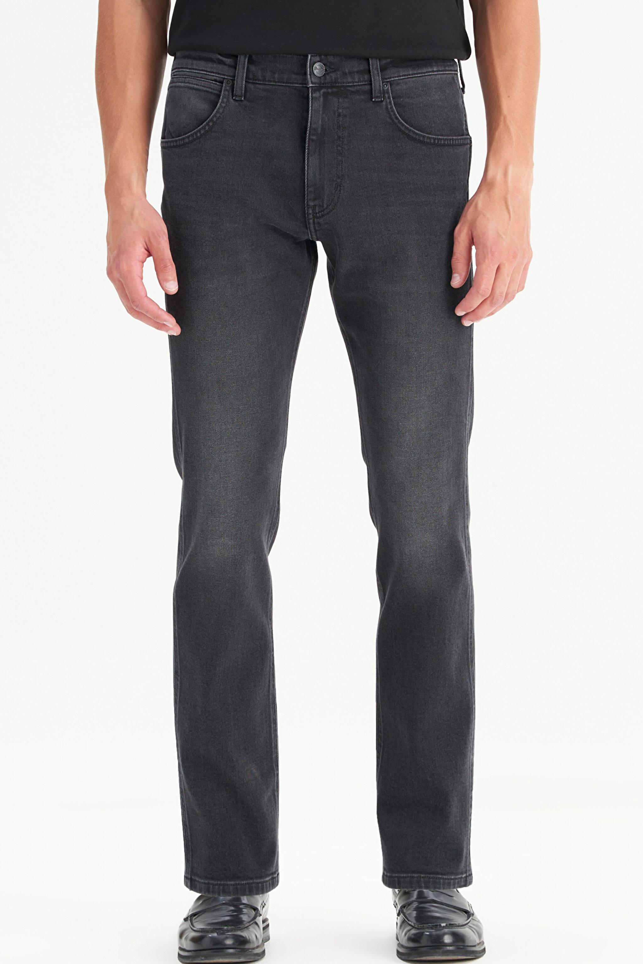 Pamuklu Straight Fit Greensboro Denim Jean Kot Pantolon - Stone-MW15Q01358 (görsel 2)
