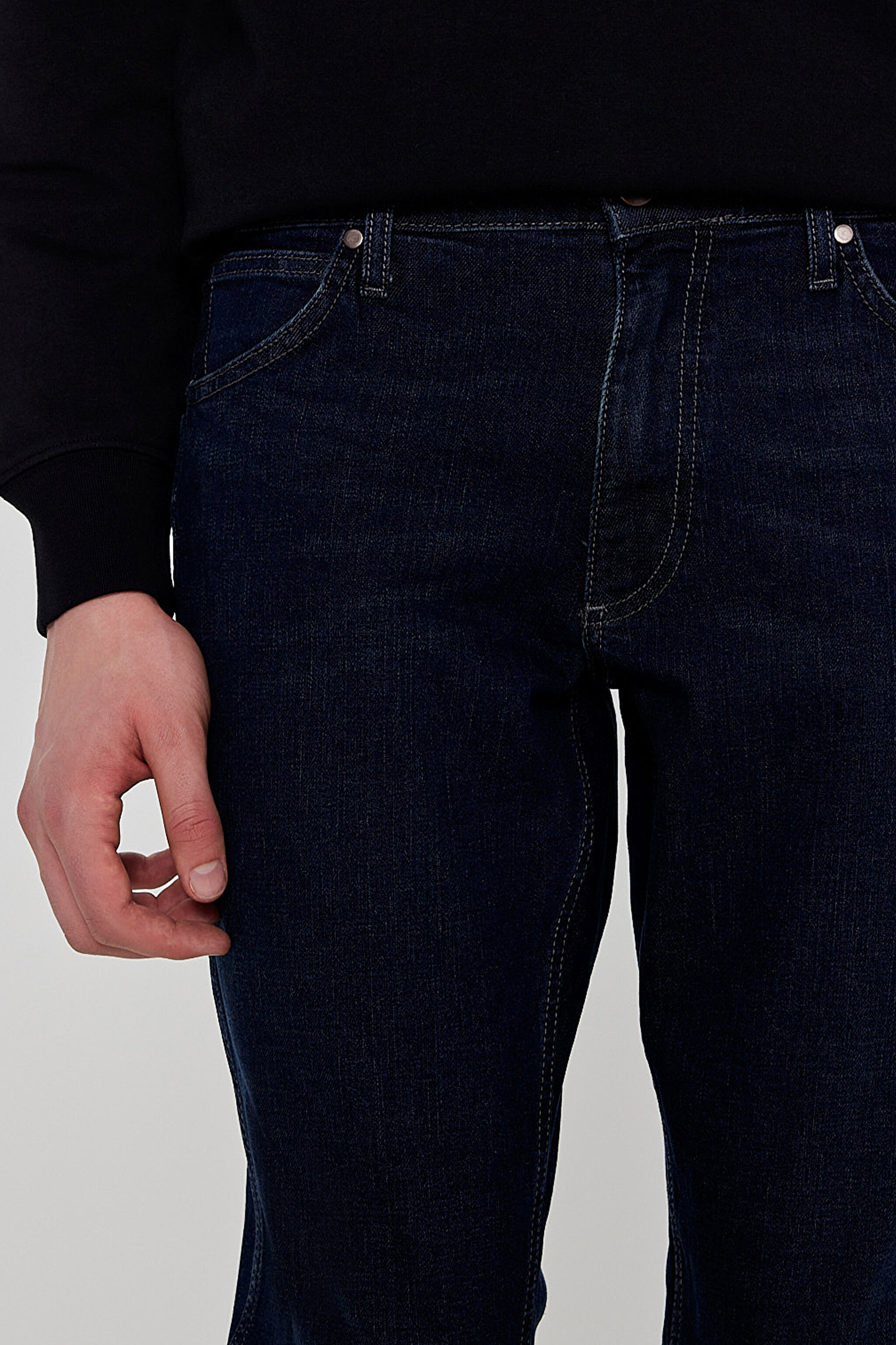 Greensboro Pamuklu Straight Fit Jean Kot Denim Pantolon - Wonderwall-MW15QHN856 (görsel 5)