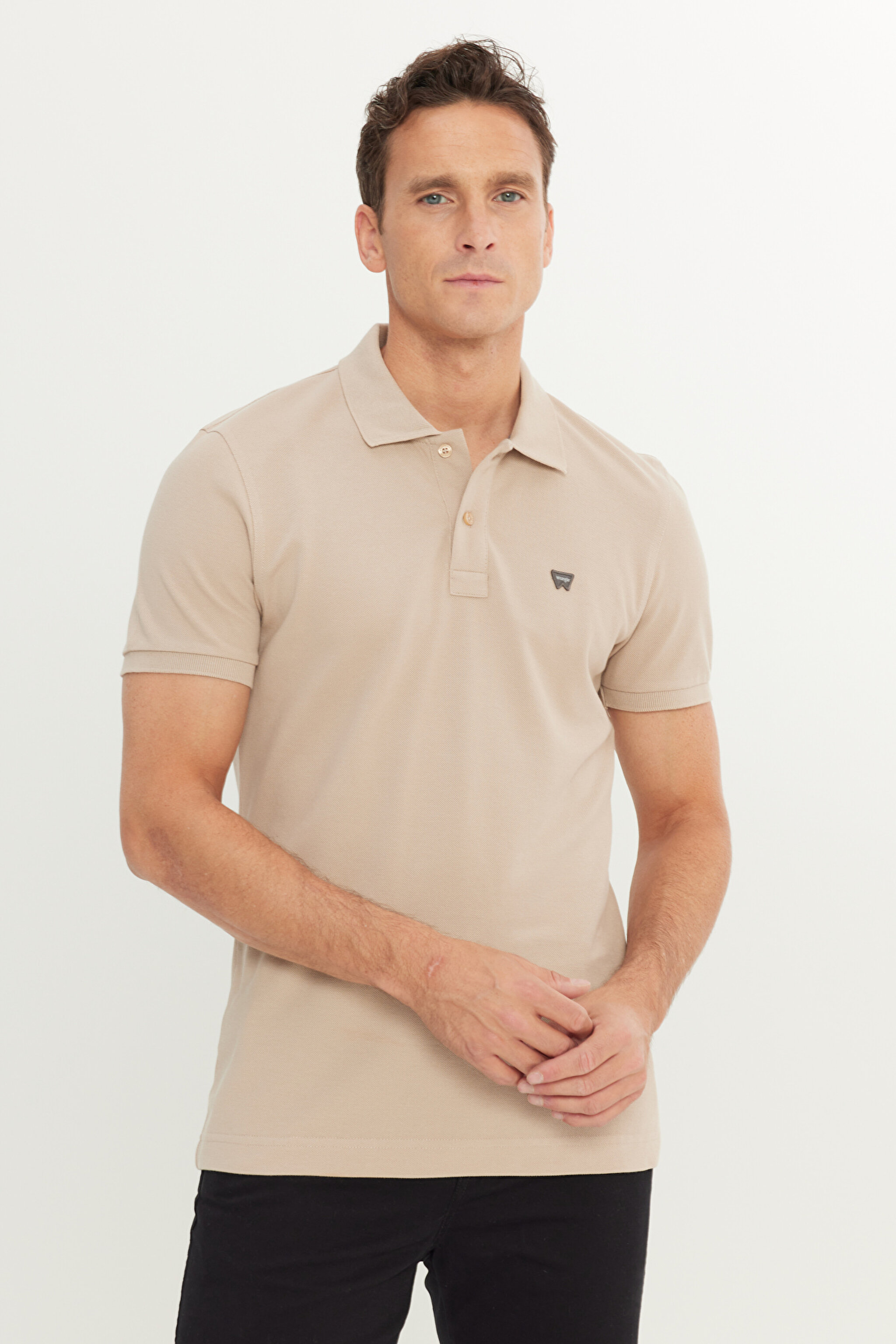%100 Pamuk Regular Fit Normal Kesim Krem Rengi Polo Yaka Tişört - OxfordTan-MW7D5K4XX2TUQ (görsel 2)