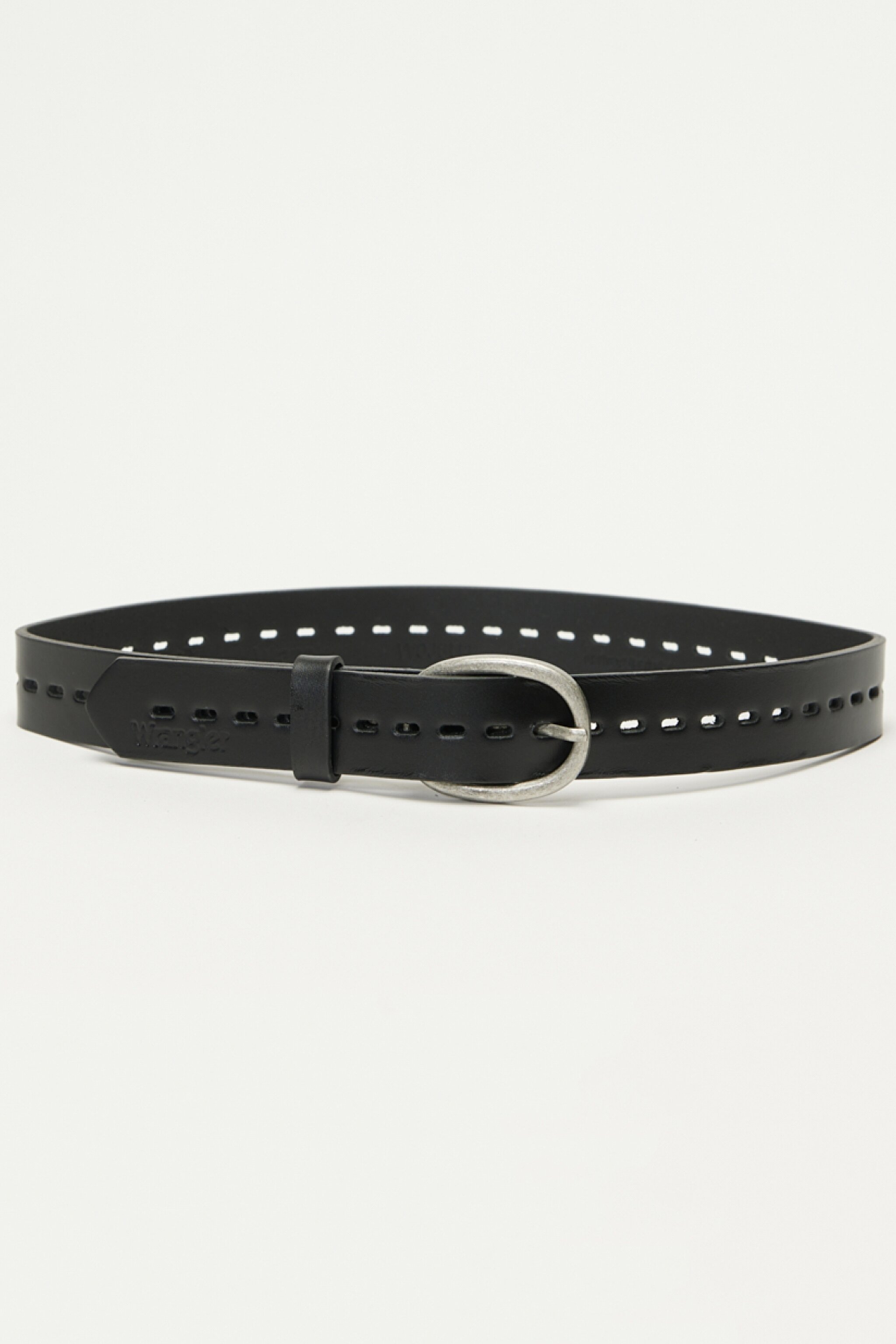 %100 Deri Siyah Kemer - Black-W0J6U1100