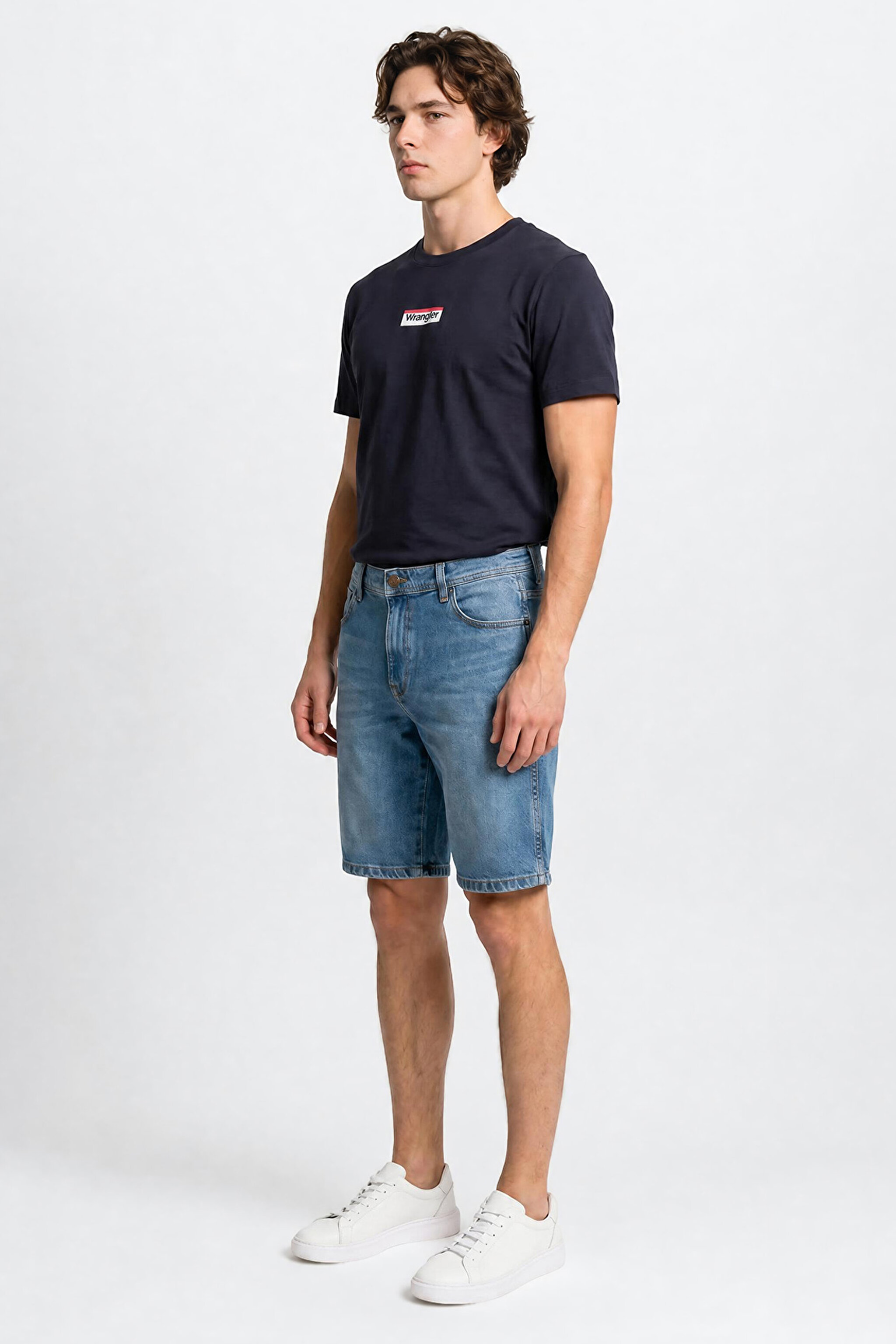 Texas Pamuklu Regular Fit Normal Kesim Cepli Esnek Jean Kot Denim Şort - Mid Indigo-W11C00003381 (görsel 3)
