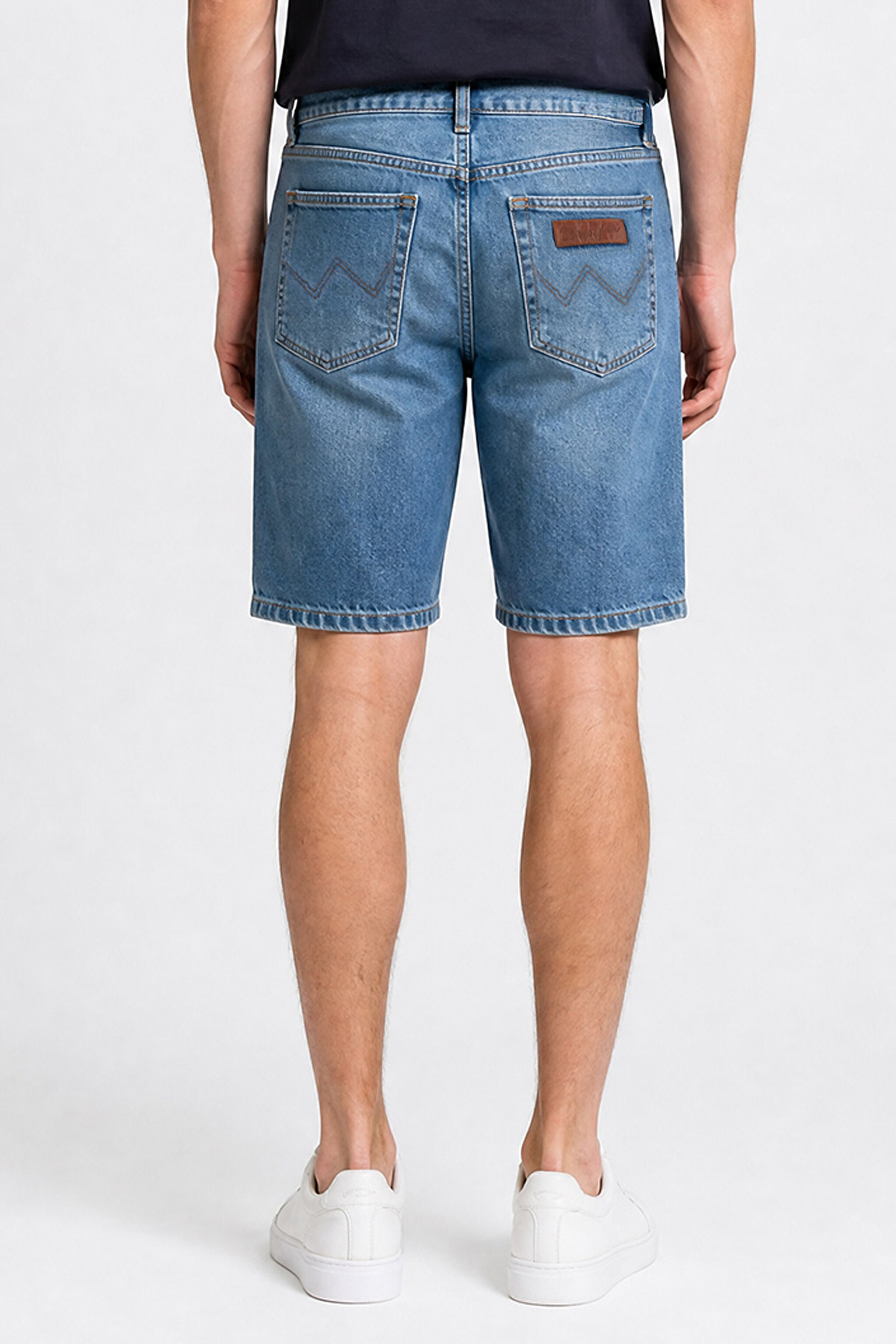 Texas Pamuklu Regular Fit Normal Kesim Cepli Esnek Jean Kot Denim Şort - Mid Indigo-W11C00003381 (görsel 5)