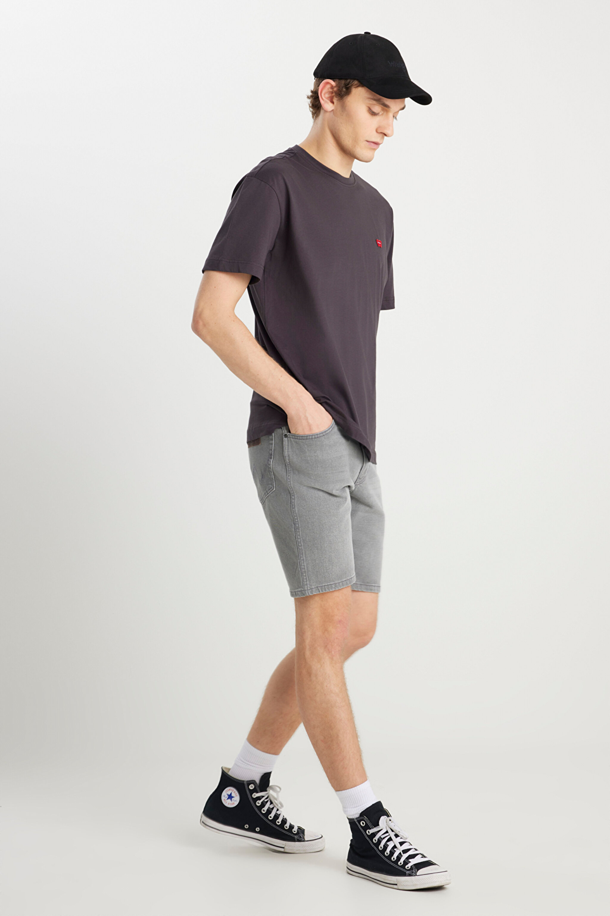 Regular Fit Rahat Kesim Esnek Texas Jean Şort - Golden Grey-W11C3039H (görsel 2)