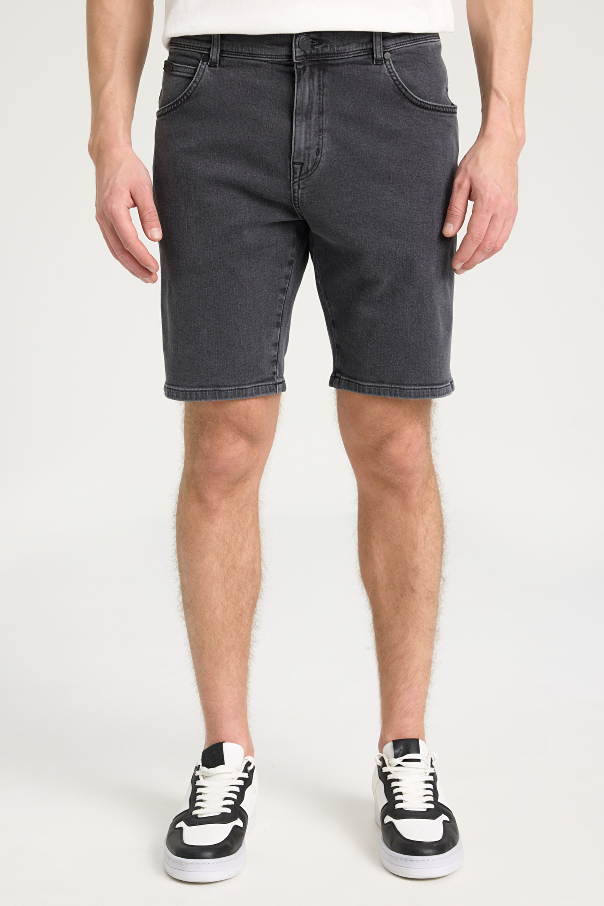 Texas Regular Fit Normal Kesim Normal Bel Esnek Jean Kot Şort - Ashes-W11CBY43A (görsel 4)