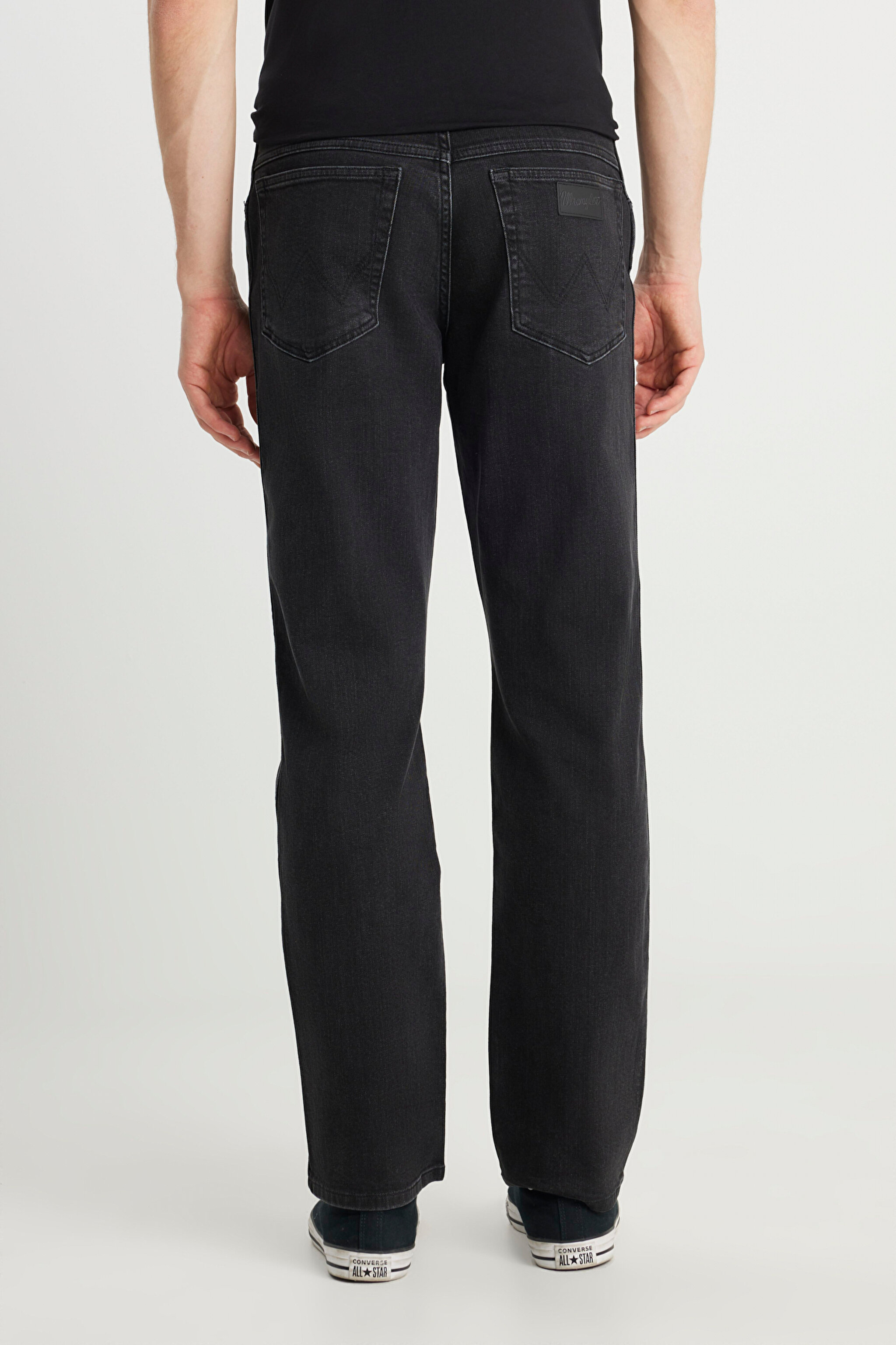 Texas Straight Fit Normal Bel Düz Paça Siyah Pamuklu Esnek Jean Denim Pantolon - Dark Eden-W12100012TI (görsel 4)