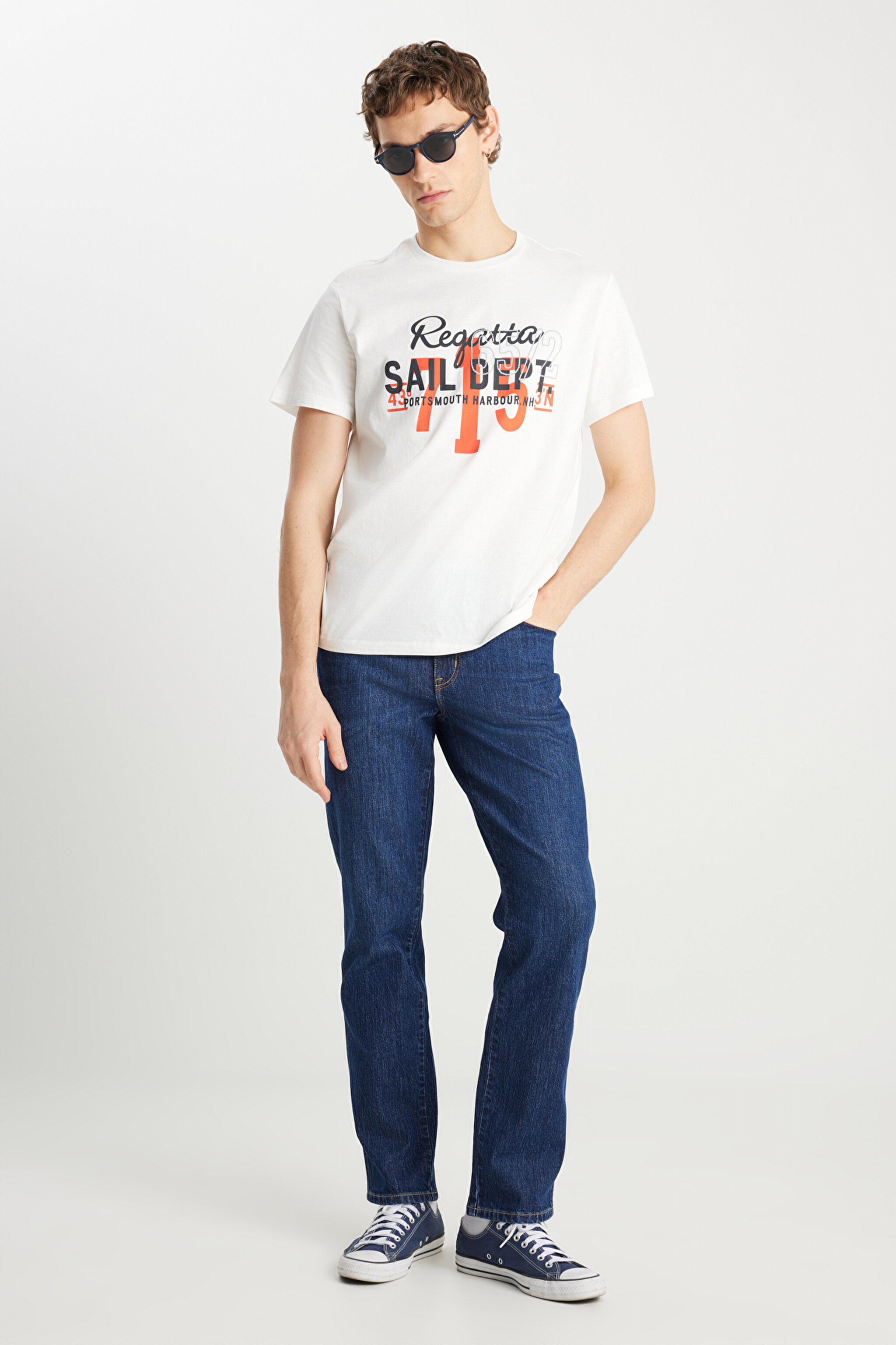 Texas Straight Fit Düz Kesim Normal Bel Pamuklu Esnek Mavi Jean Denim Pantolon
