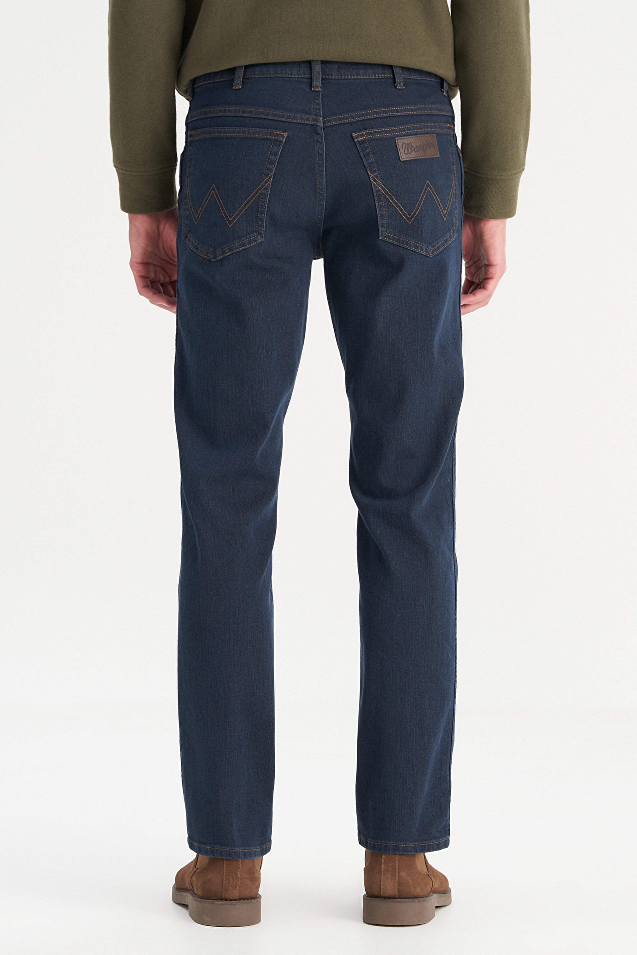 Texas Straight Fit Düz Kesim Normal Bel Pamuklu Esnek Siyah Denim Pantolon - Black-W12100020001 (görsel 5)