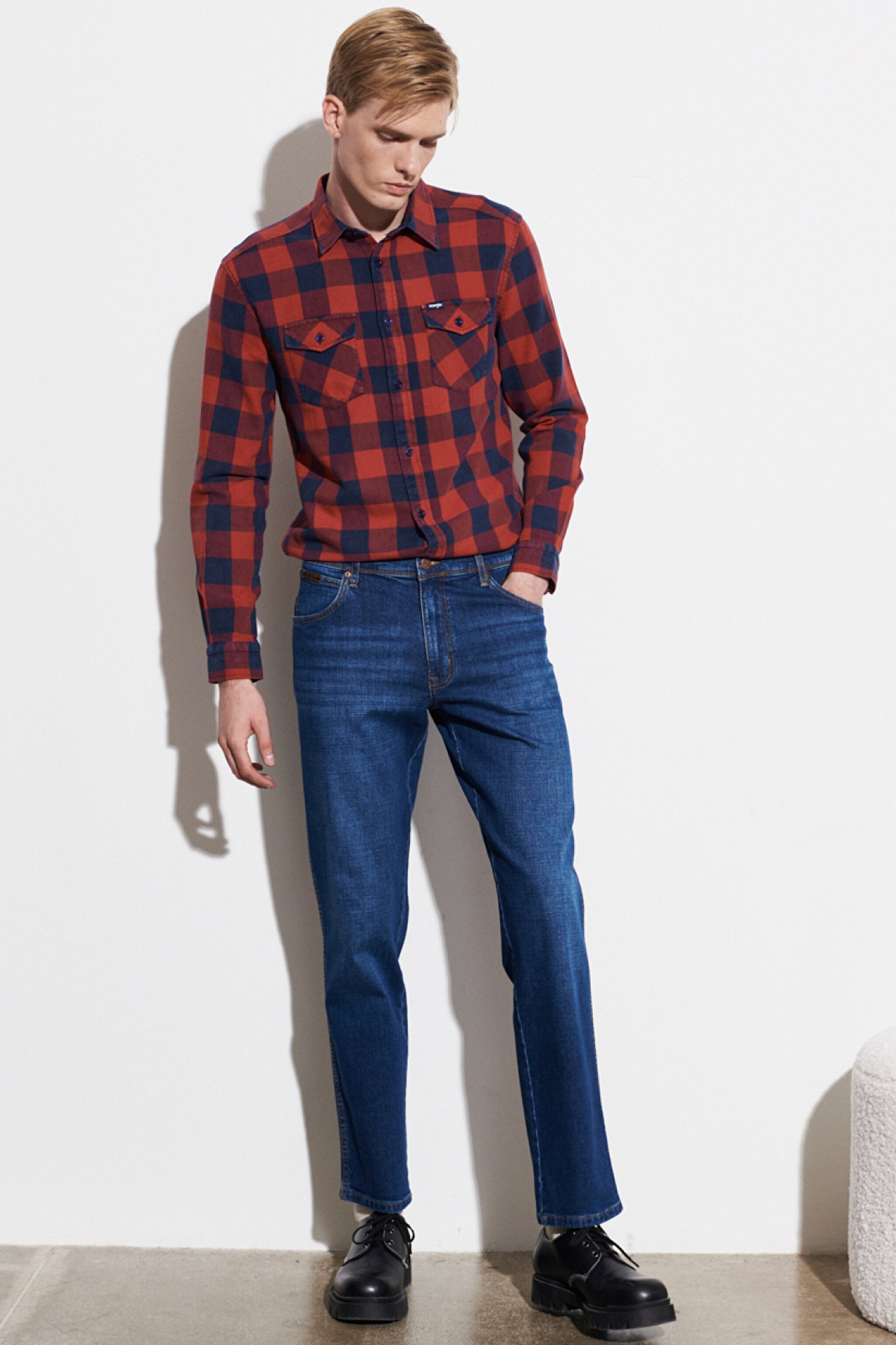 Texas Slim Fit Dar Kesim Normal Bel Esnek Jean Kot Pantolon - Mid Blue-W121017XT