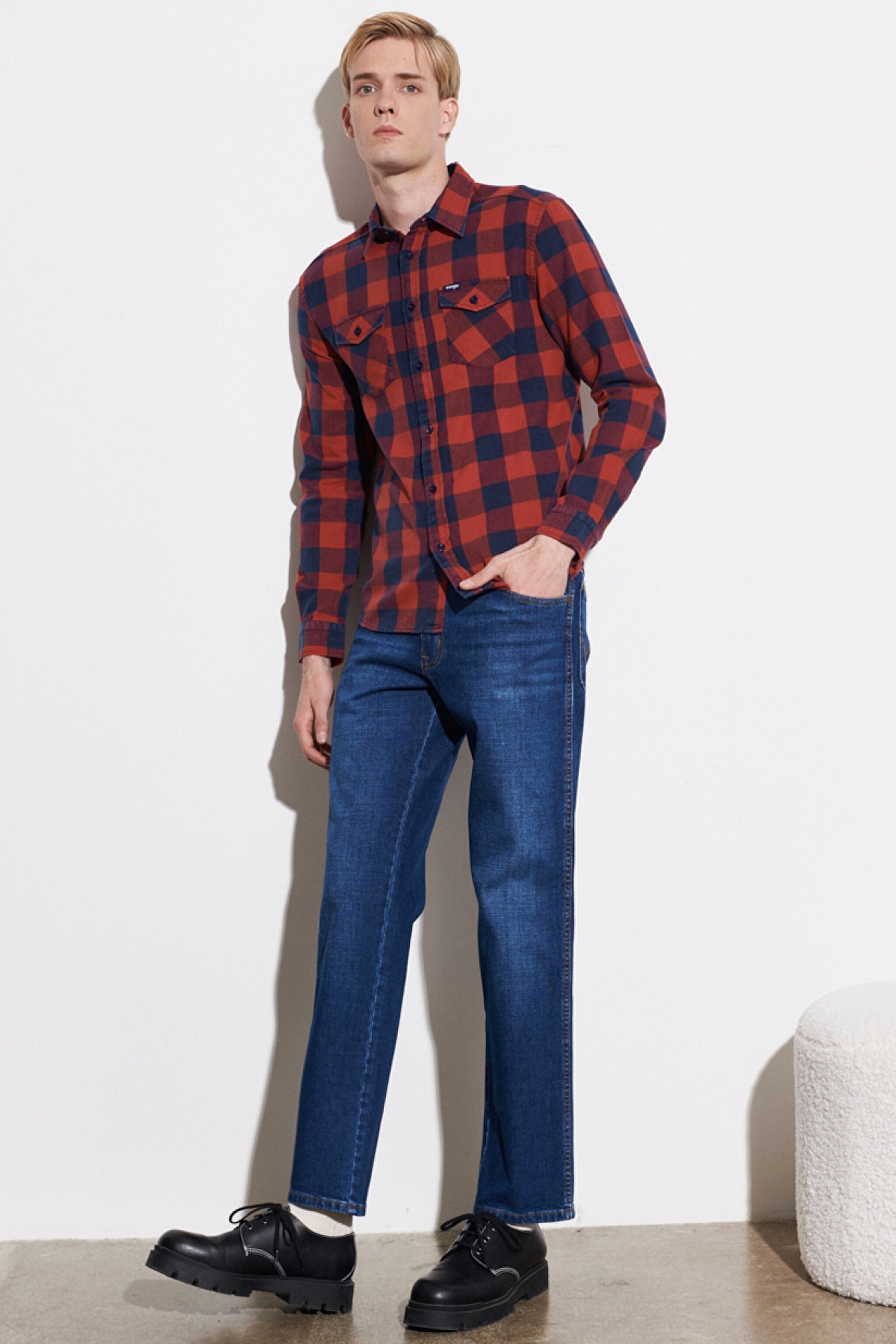 Texas Slim Fit Dar Kesim Normal Bel Esnek Jean Kot Pantolon - Mid Blue-W121017XT (görsel 2)