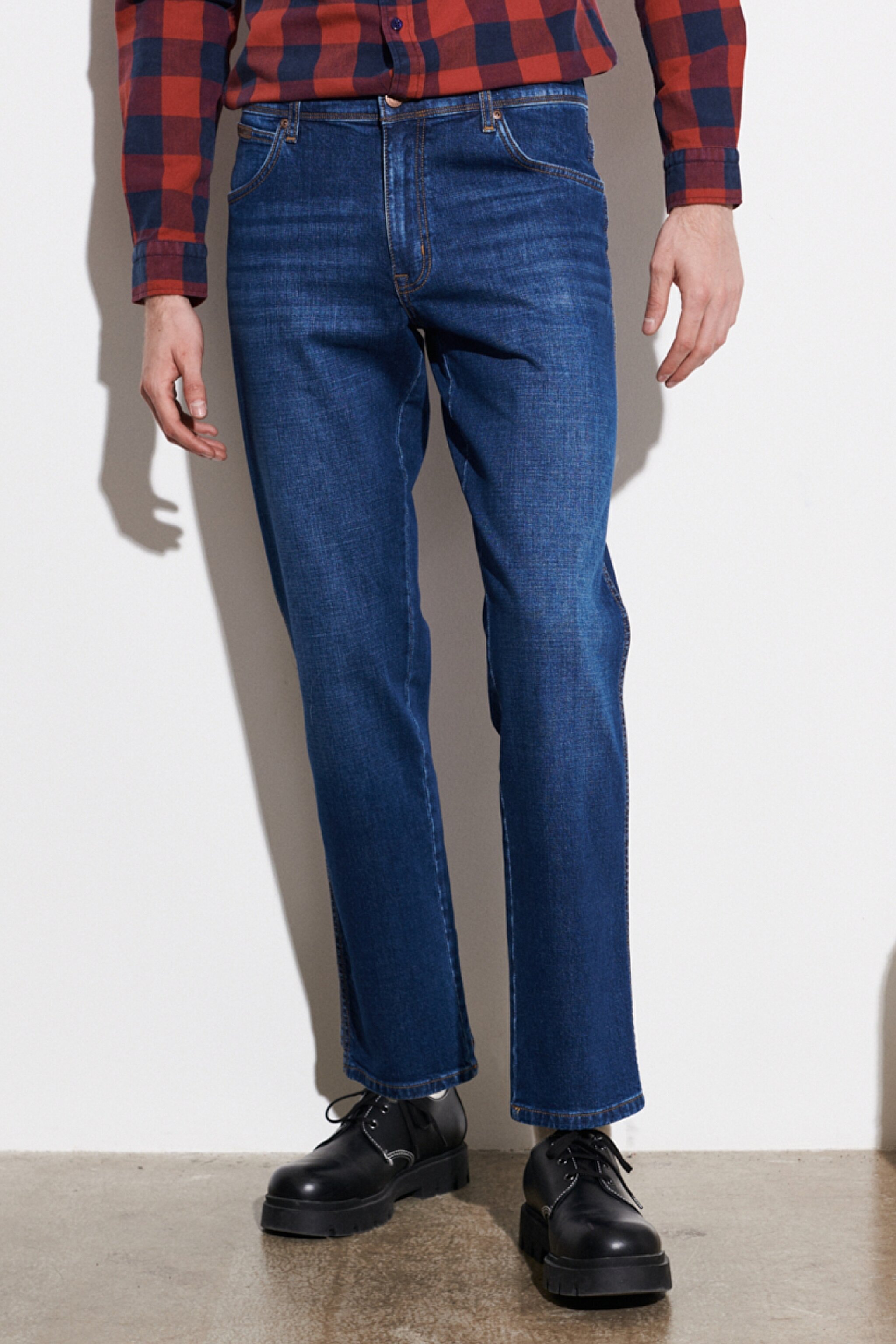 Texas Slim Fit Dar Kesim Normal Bel Esnek Jean Kot Pantolon - Mid Blue-W121017XT (görsel 3)