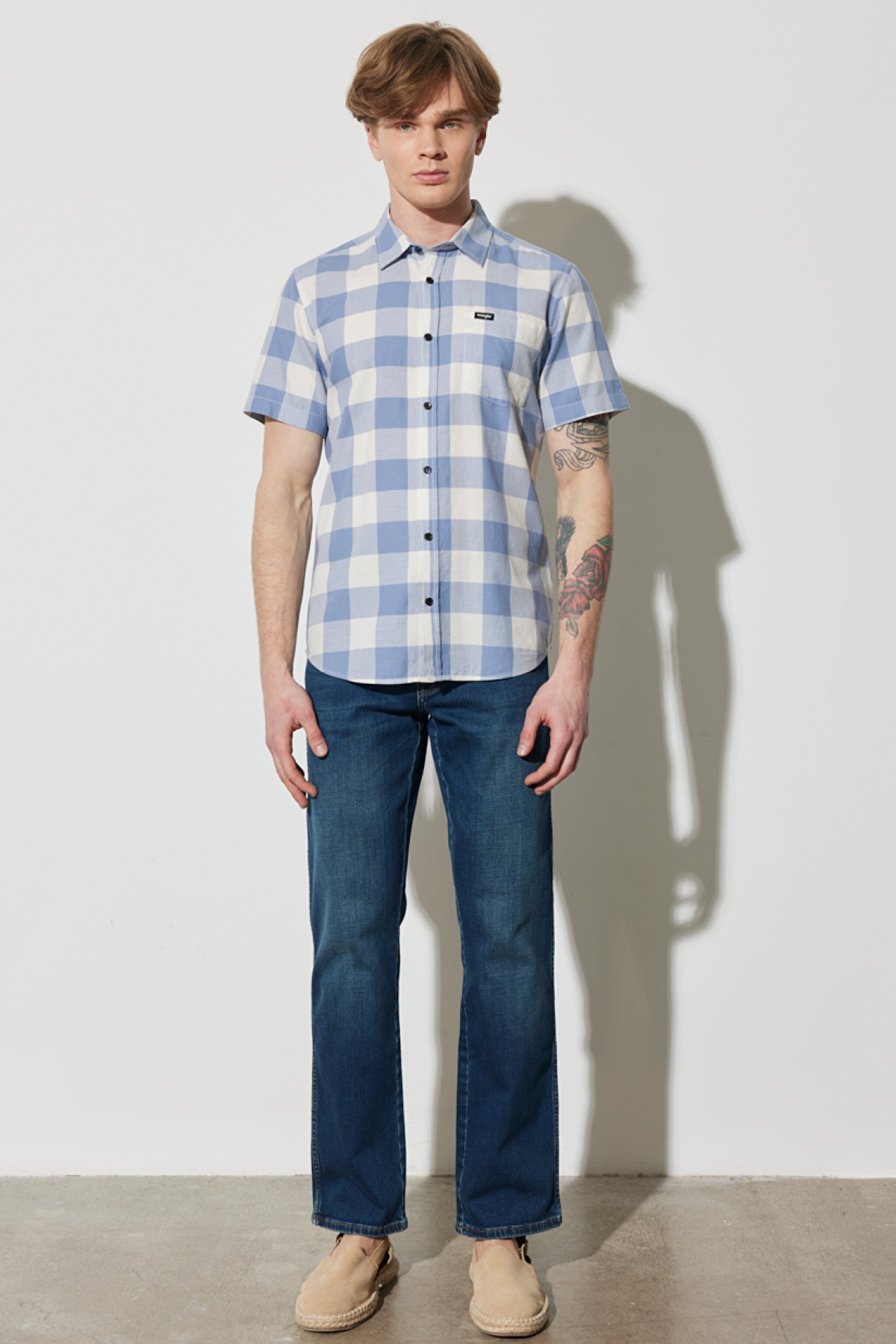 Texas Straight Fit Düz Kesim Normal Bel Mavi Esnek Jean Kot Pantolon - Stone-W12102458 (görsel 3)