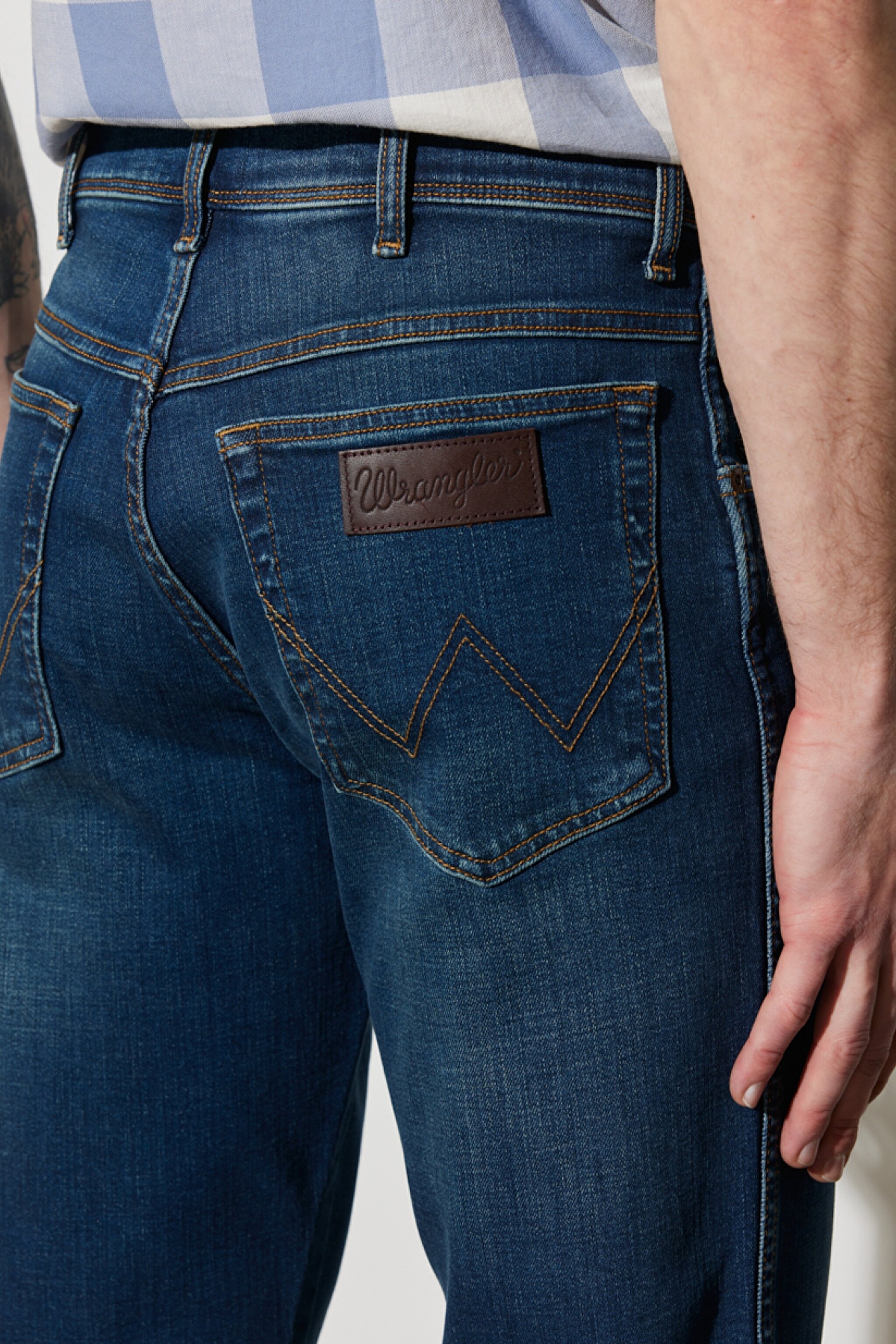 Texas Straight Fit Düz Kesim Normal Bel Mavi Esnek Jean Kot Pantolon - Stone-W12102458 (görsel 6)