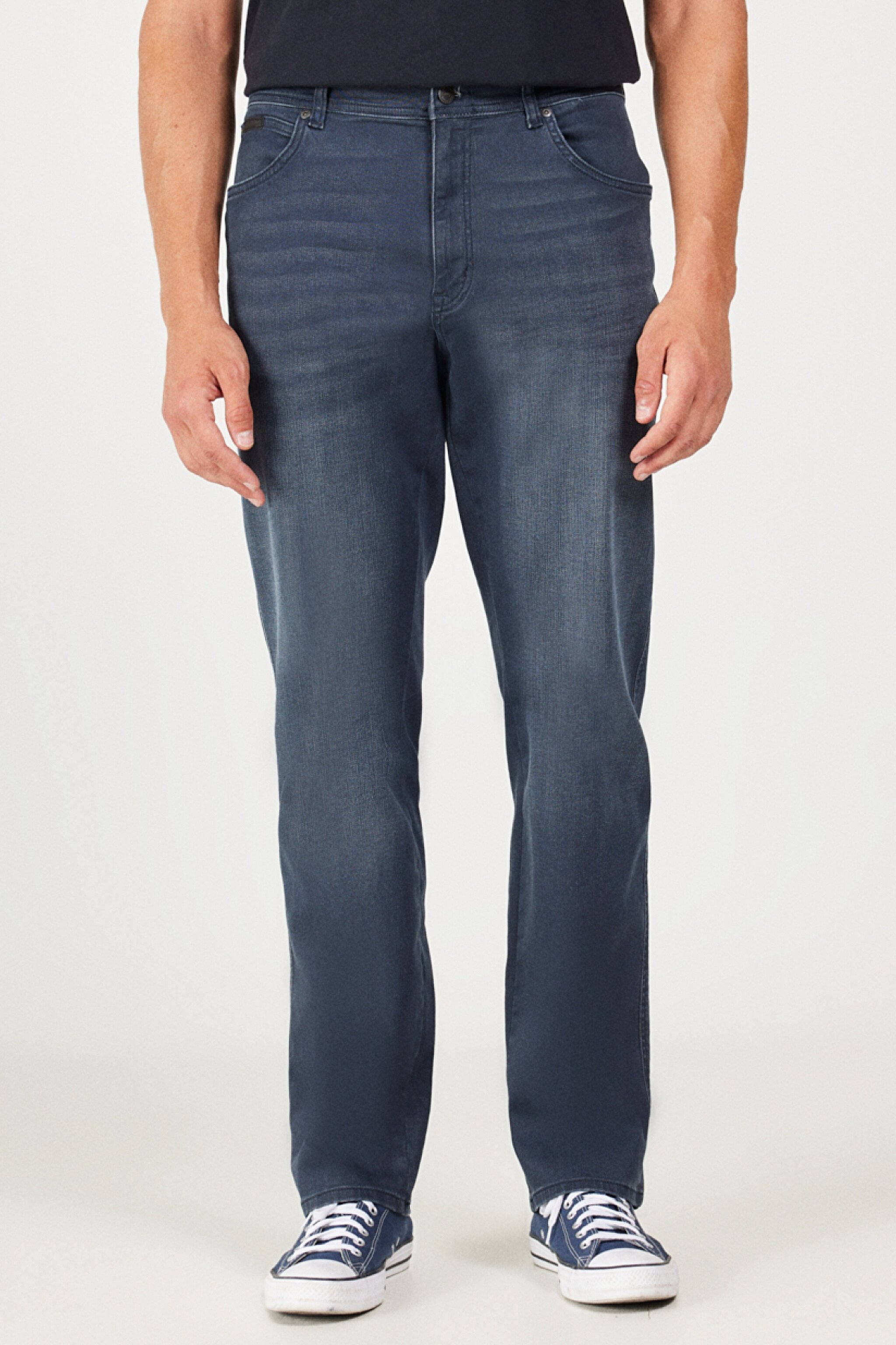 Texas Straight Fit Düz Kesim Normal Bel Gri Esnek Jean Kot Pantolon