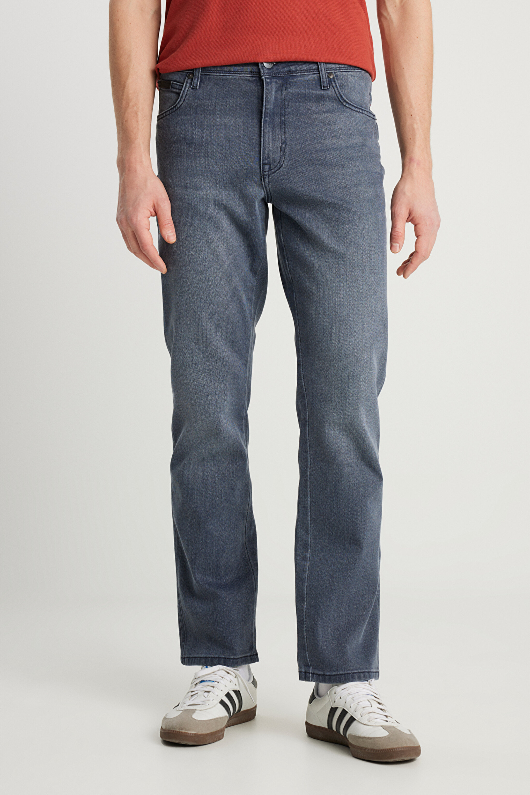 Regular Fit Normal Kesim Normal Bel Düz Paça Mavi Texas Jean Kot Pantolon - Stone-W12106658 (görsel 3)