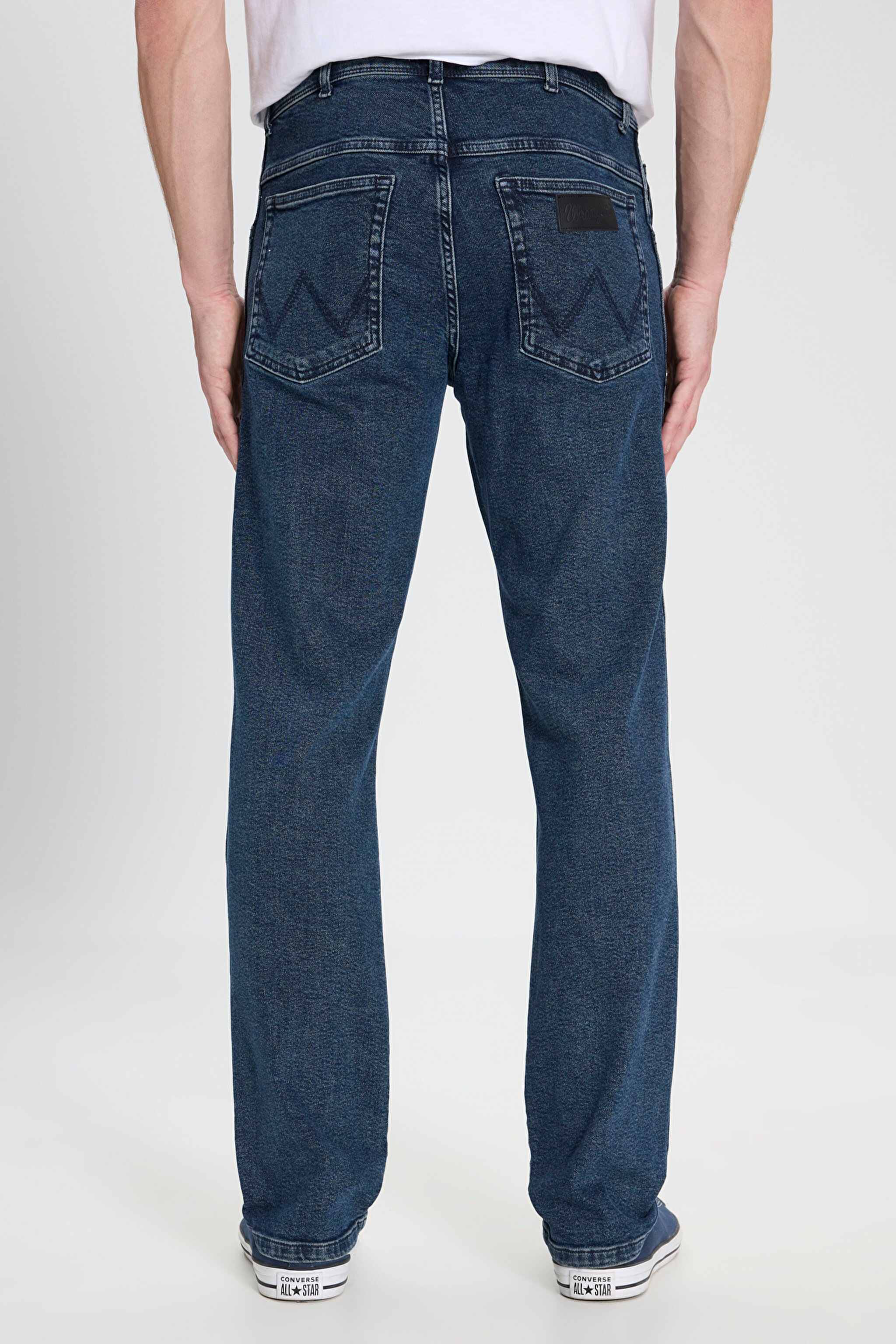 Straight Fit Düz Kesim Normal Bel Koyu Mavi Texas Esnek Jean Denim Pantolon - Dark Indigo-W121081317 (görsel 4)