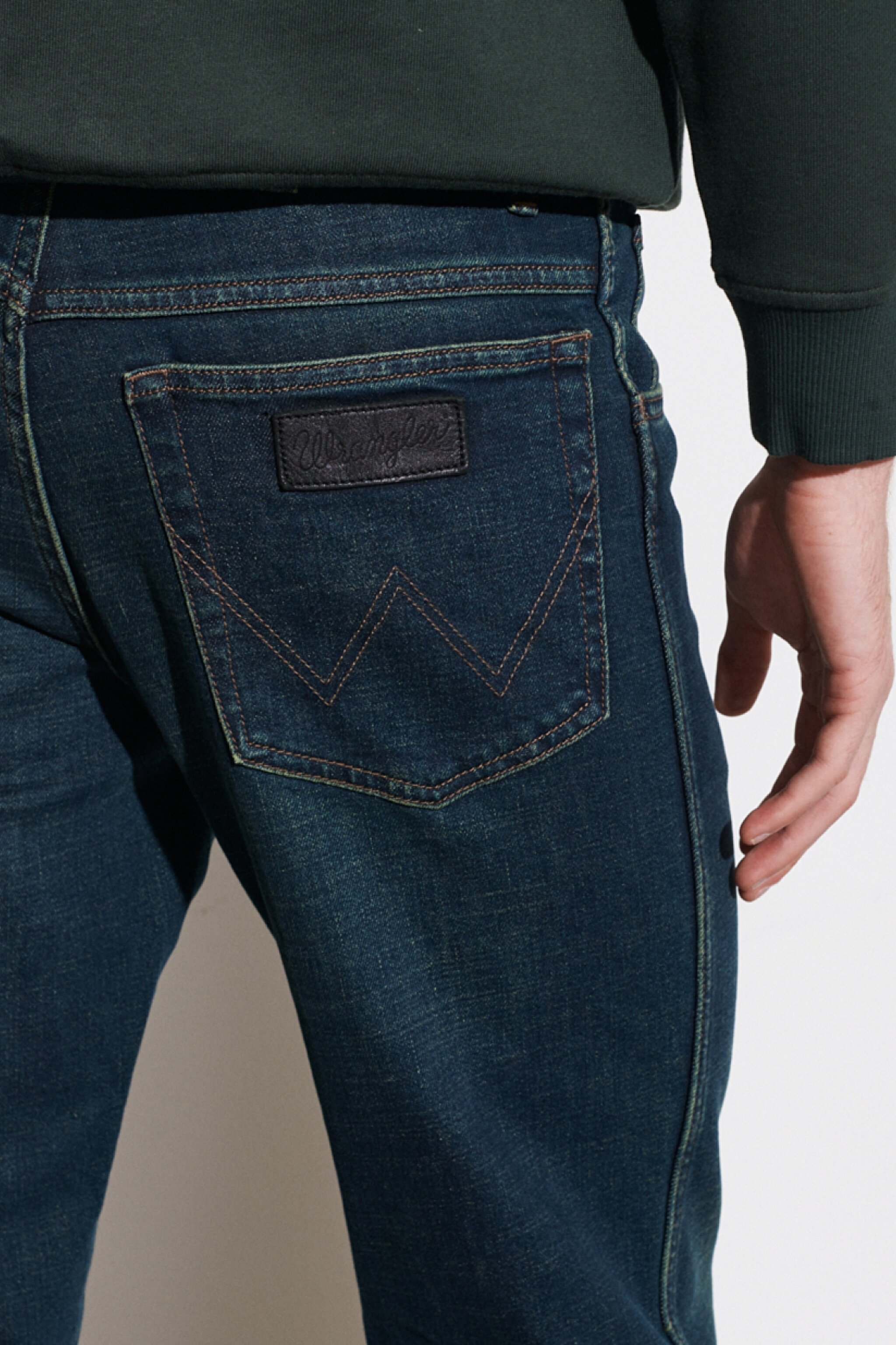 Texas Straight Fit Normal Bel Denim Esnek Jean Kot Pantolon - Dark Blue-W1212837E (görsel 4)