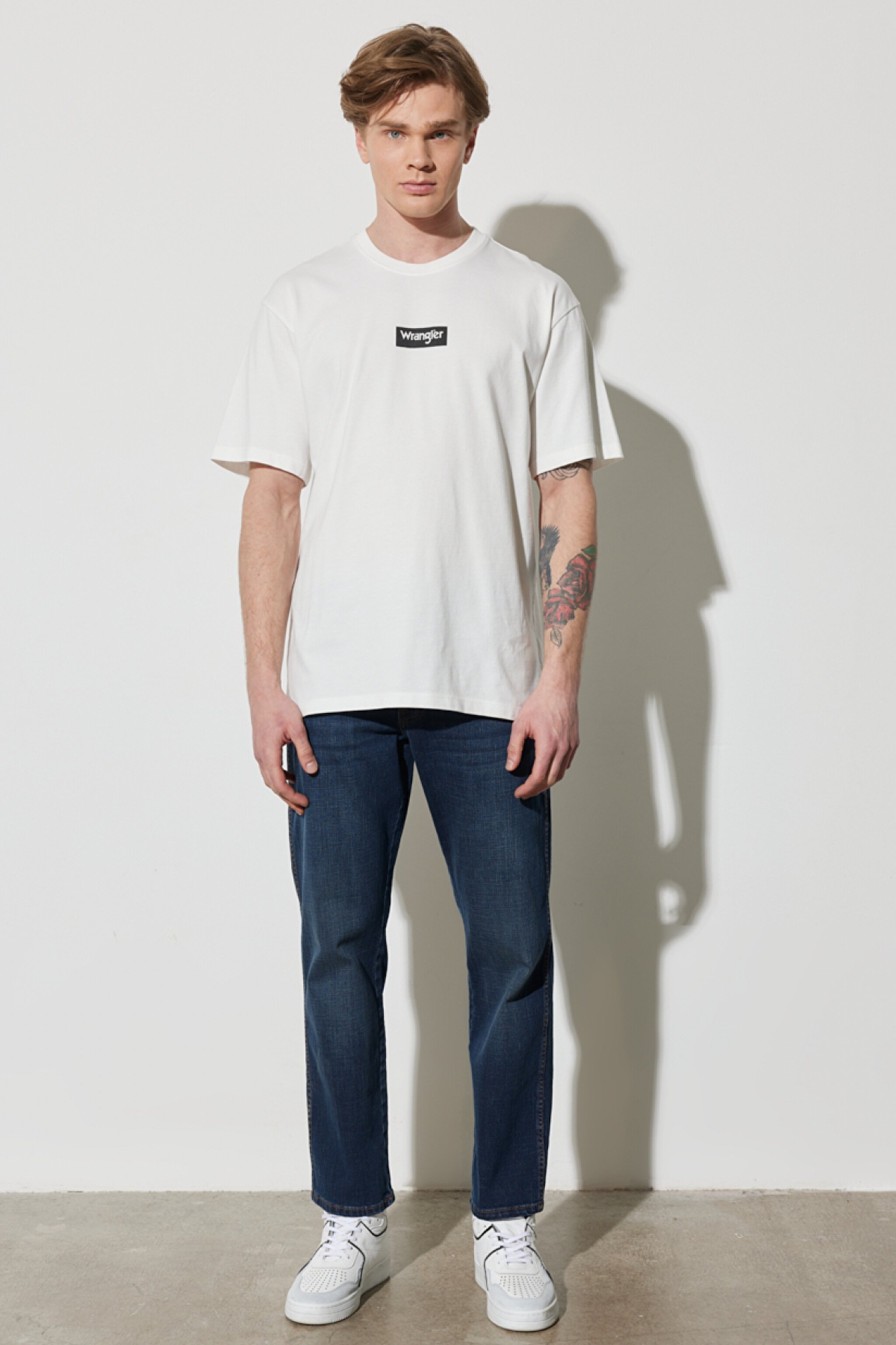 Texas Straight Fit Normal Bel Denim Esnek Jean Kot Pantolon - Dark Blue-W12183947 (görsel 5)