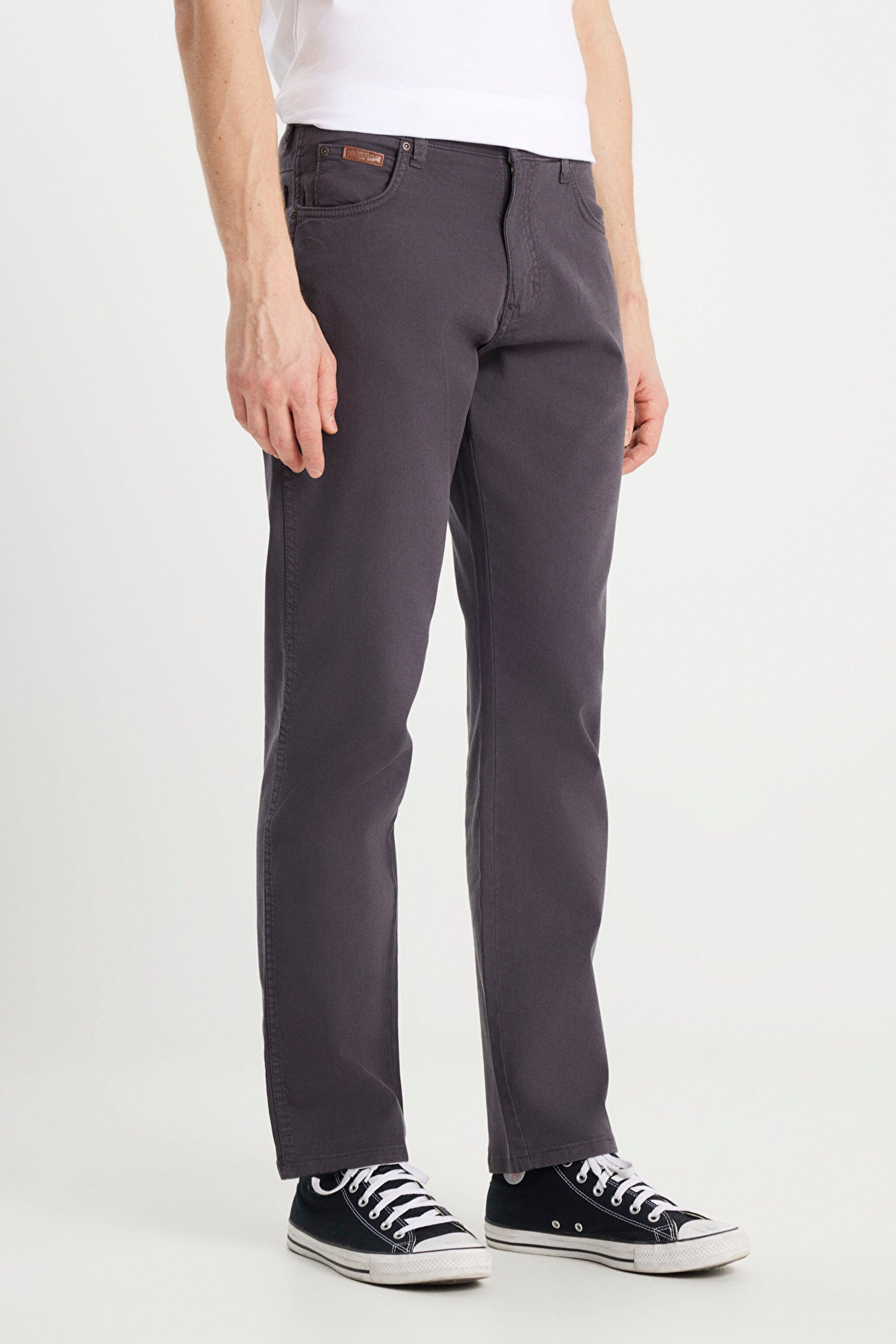 パンツ letasu8.16 Texas Straight Fit Düz Kesim Normal Bel Soluk Siyah Pamuklu Esnek