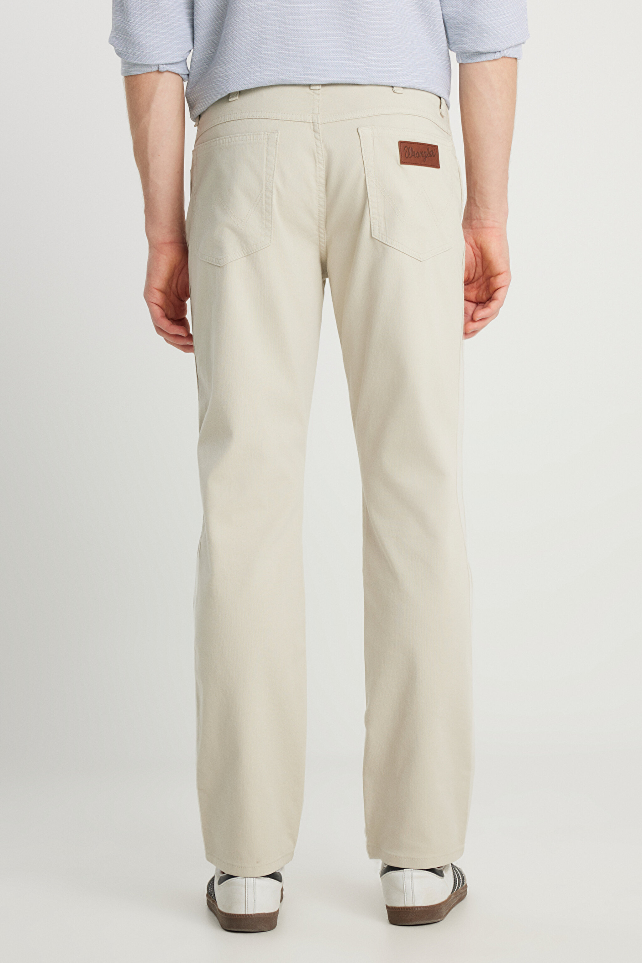Texas Straight Fit Düz Kesim Normal Bel Ekru Pamuklu Esnek Pantolon - Pelican-W1218646369 (görsel 4)