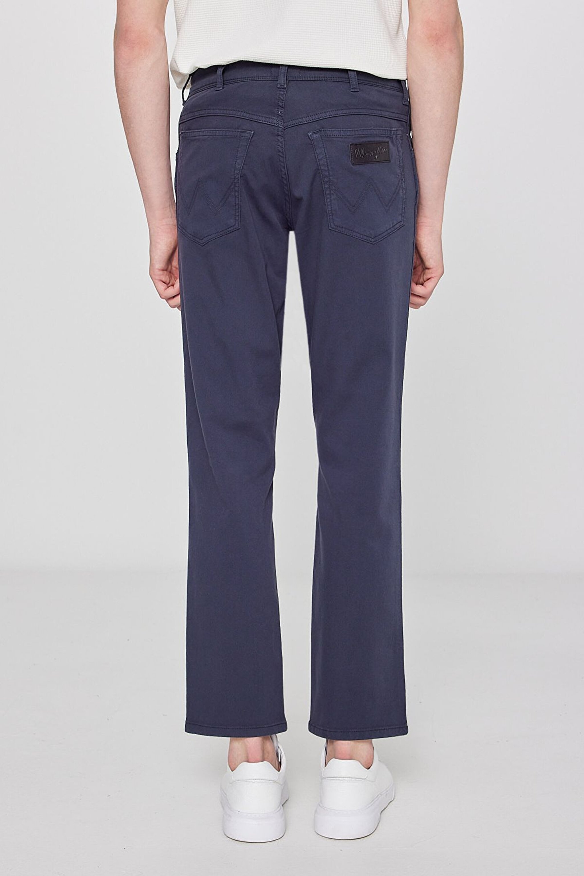 Texas Straight Fit Düz Kesim Normal Bel Lacivert Pamuklu Esnek Pantolon - DarKNavy-W1218646411 (görsel 4)