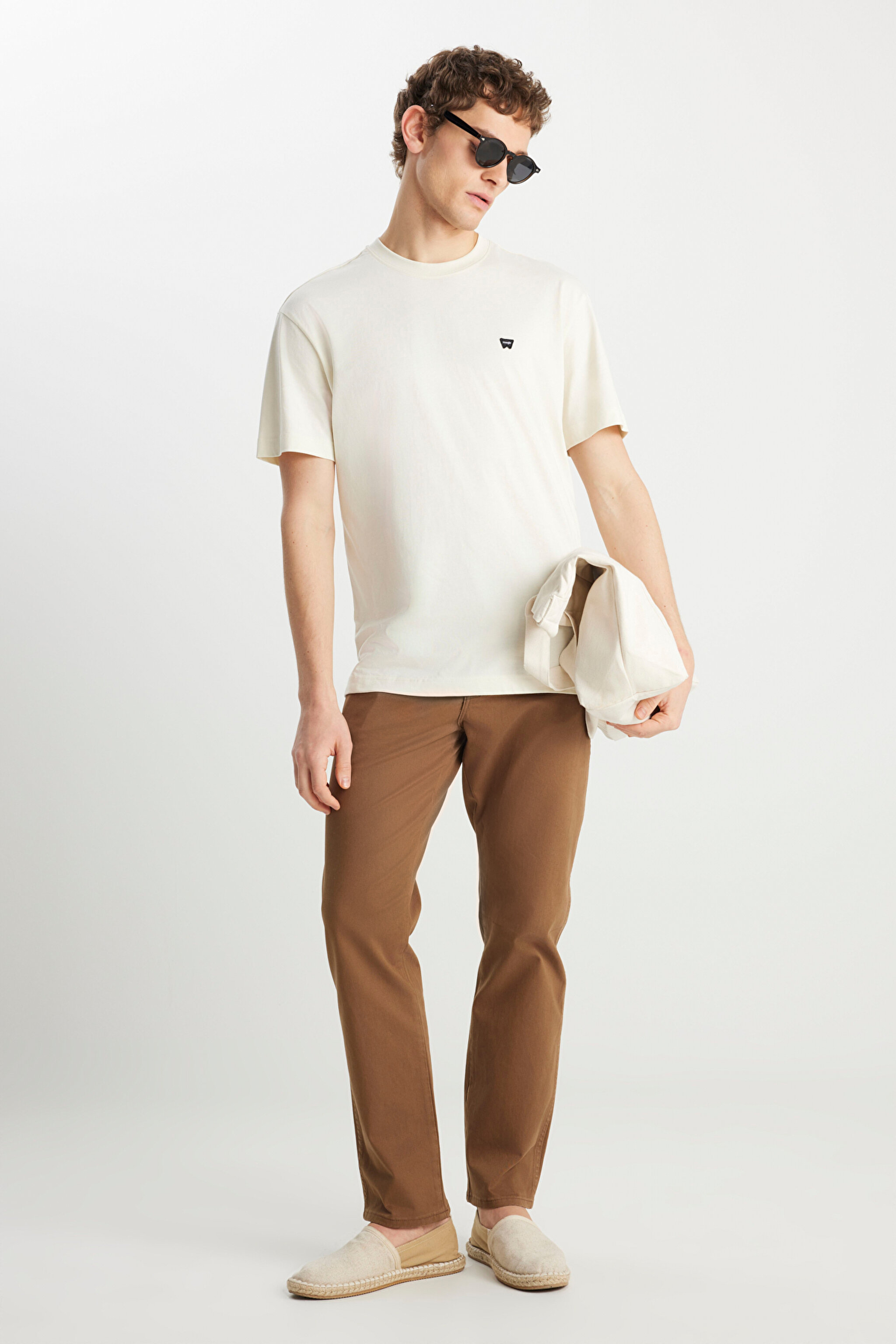 Texas Authentic Straight Fit Normal Bel Esnek Koyu Gri Pantolon - Saddle Brown-W12193248