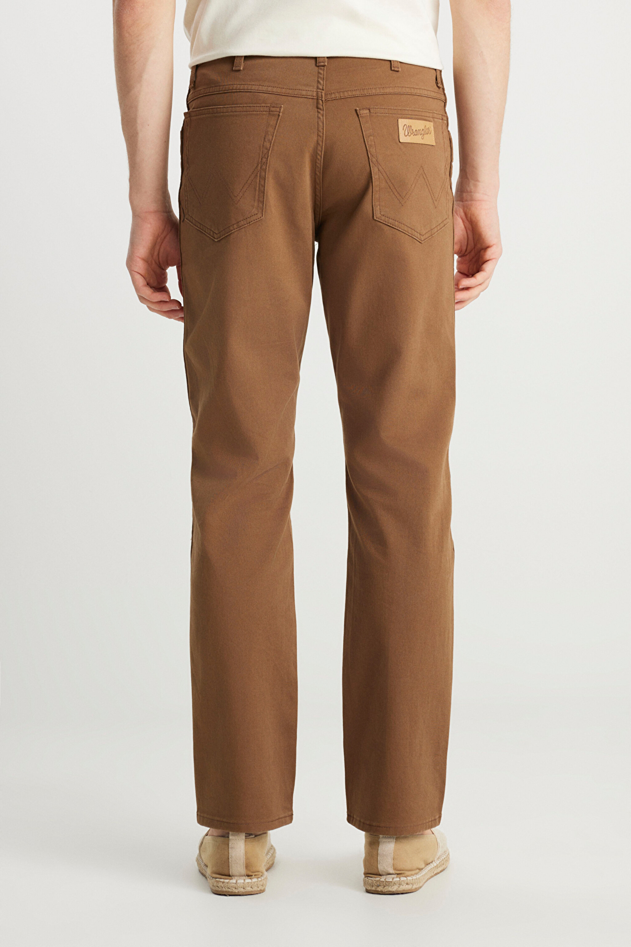 Texas Authentic Straight Fit Normal Bel Esnek Koyu Gri Pantolon - Saddle Brown-W12193248 (görsel 4)