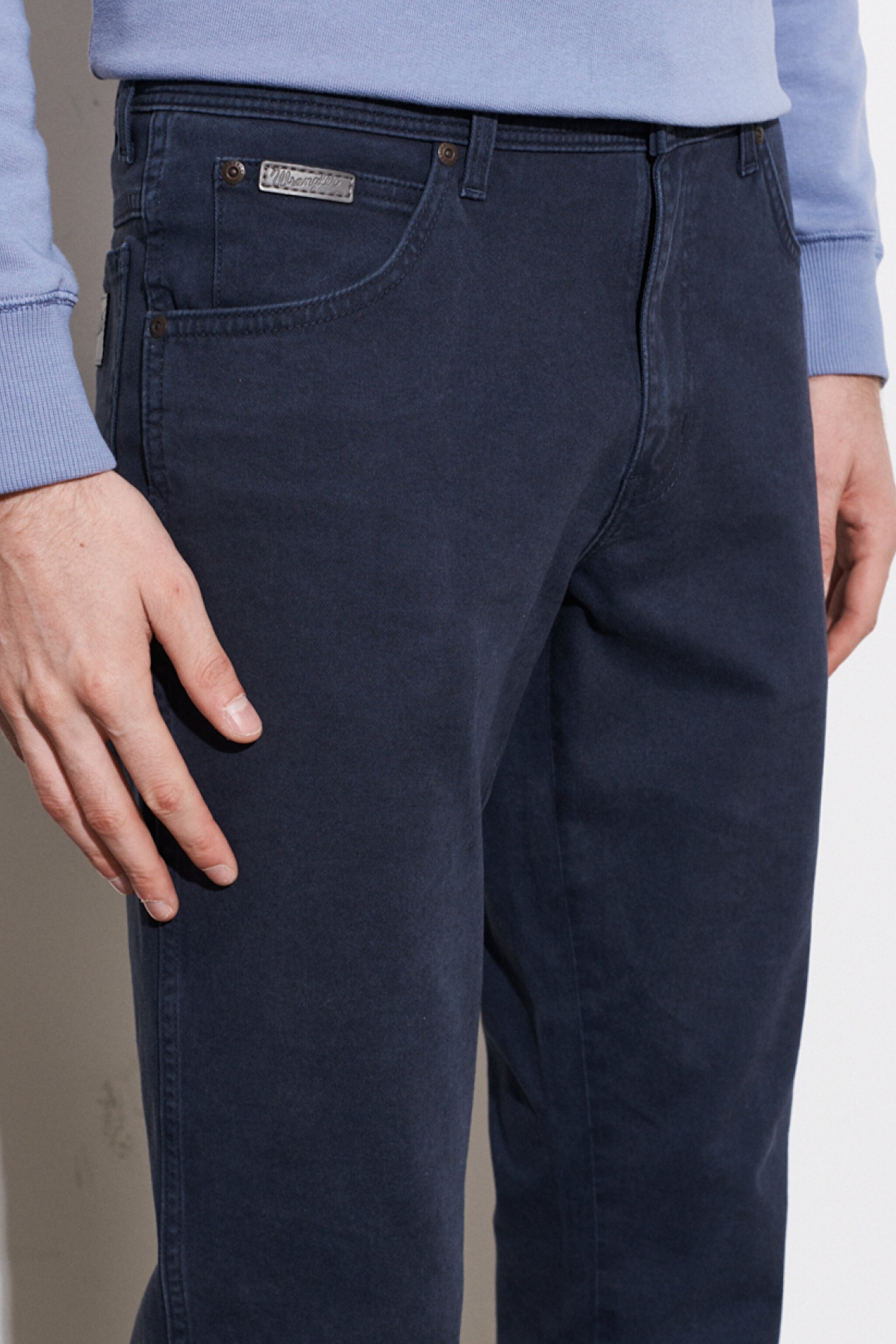 Texas Authentic Straight Fit Normal Bel Lacivert Esnek Pantolon - Dark Navy-W12193XAE (görsel 5)