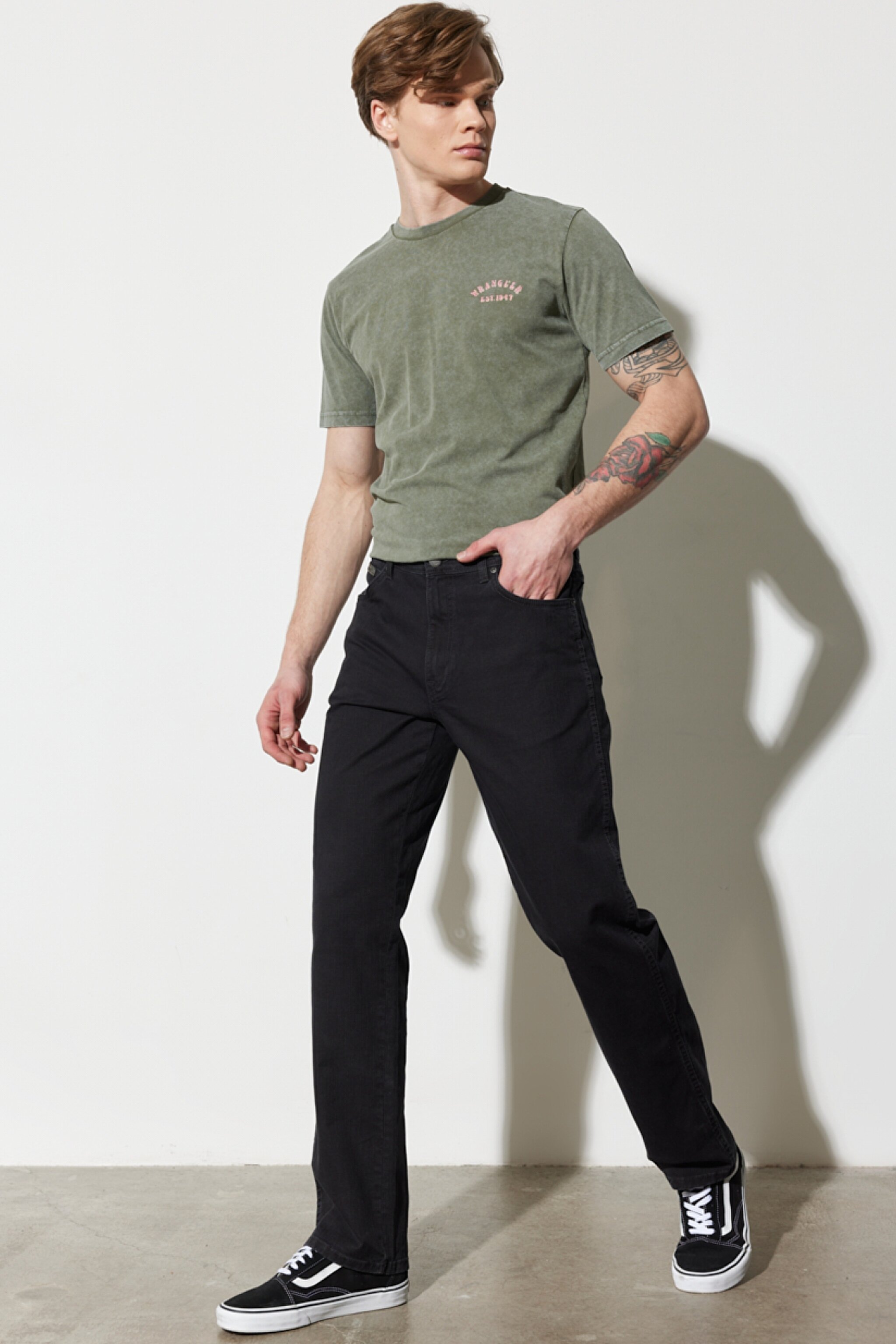 Texas Straight Fit Düz Kesim Normal Bel Siyah Esnek Pantolon - White-W12197100 (görsel 3)