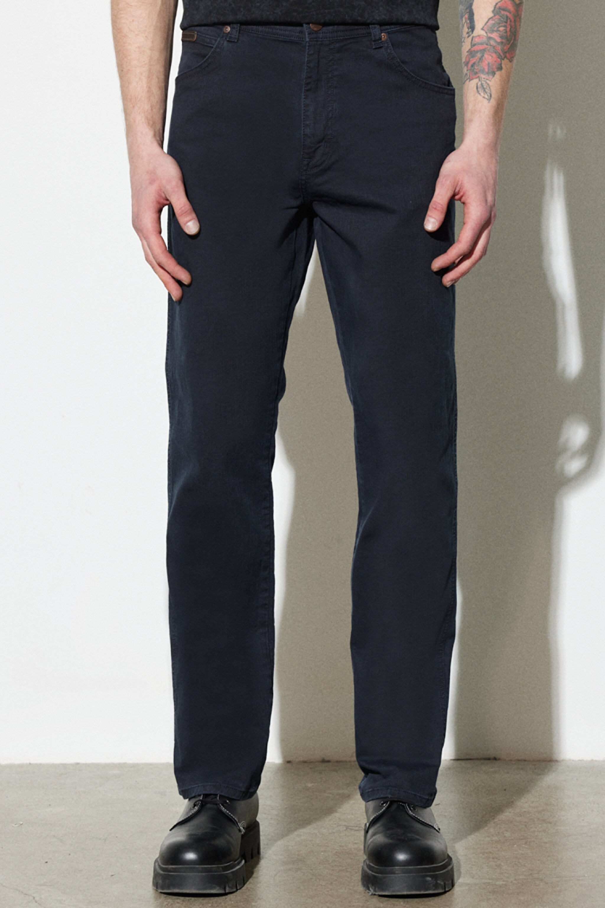 Texas Straight Fit Düz Kesim Normal Bel Lacivert Esnek Pantolon