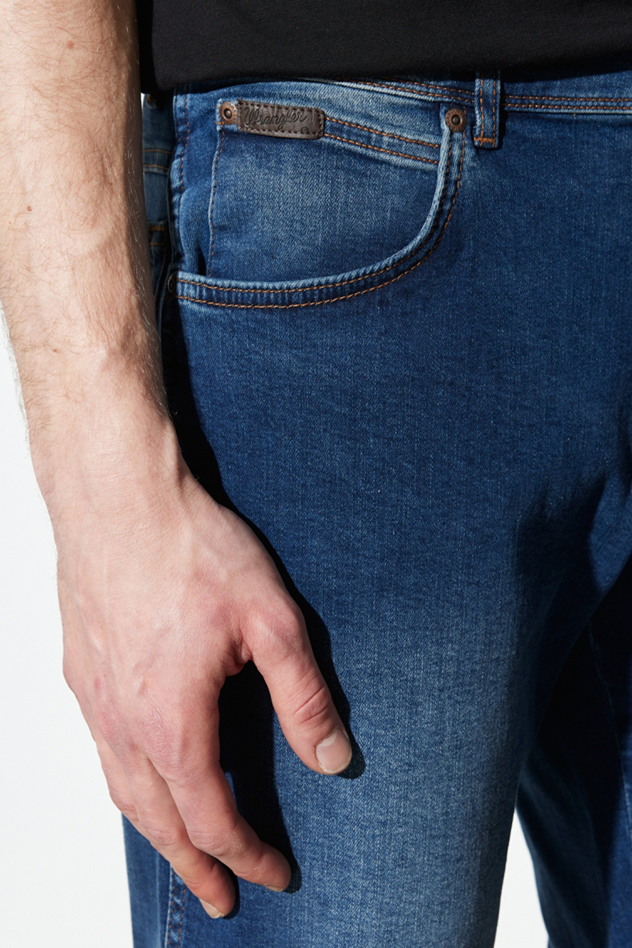 Texas Straight Fit Normal Bel Denim Esnek Jean Kot Pantolon - Dark Blue-W121E284W (görsel 6)