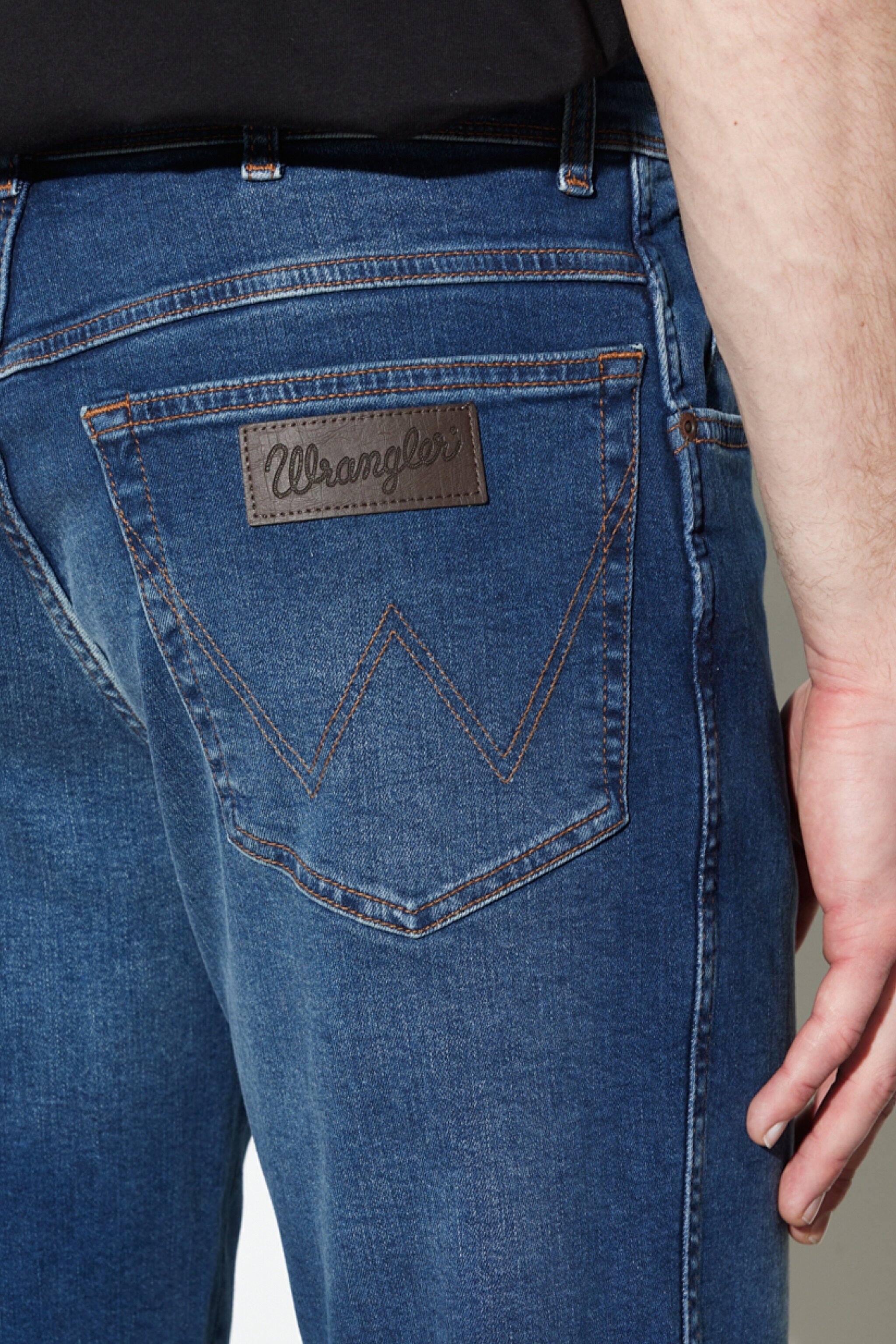 Texas Straight Fit Normal Bel Denim Esnek Jean Kot Pantolon - Dark Blue-W121E284W (görsel 7)